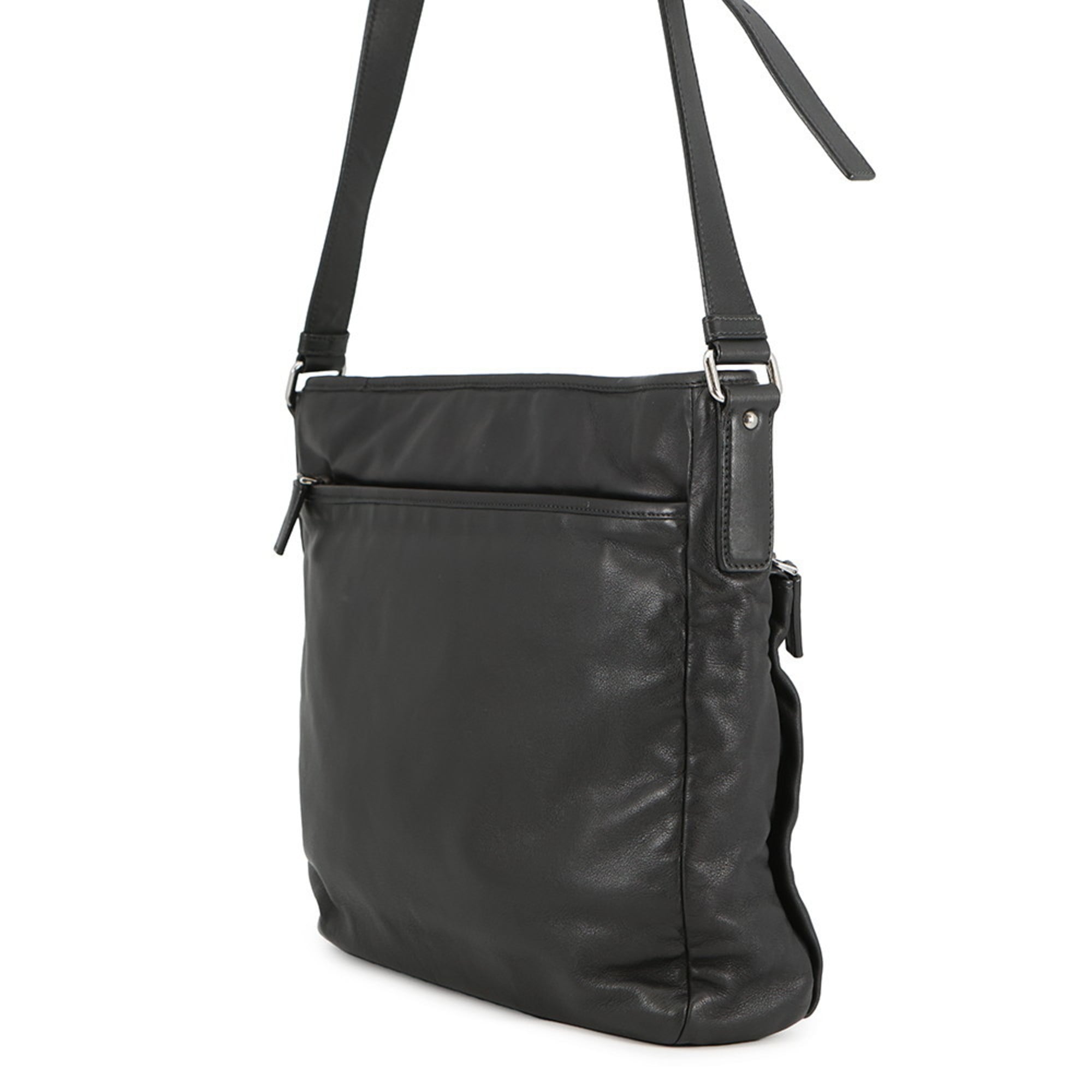 Prada Shoulder Bag Leather VA0959 PRADA Black