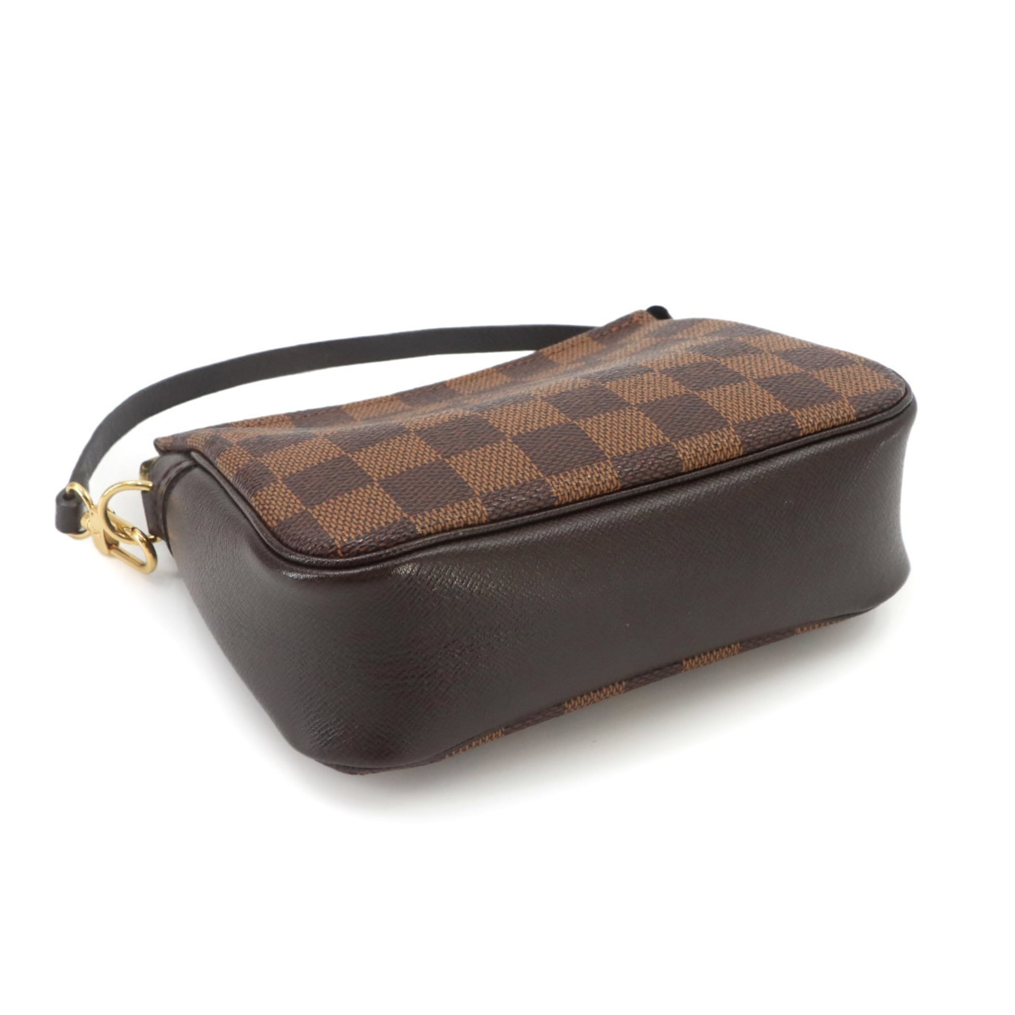 Louis Vuitton Damier Trouse Makeup Handbag Pouch Ebene N51982 Bag — Like New