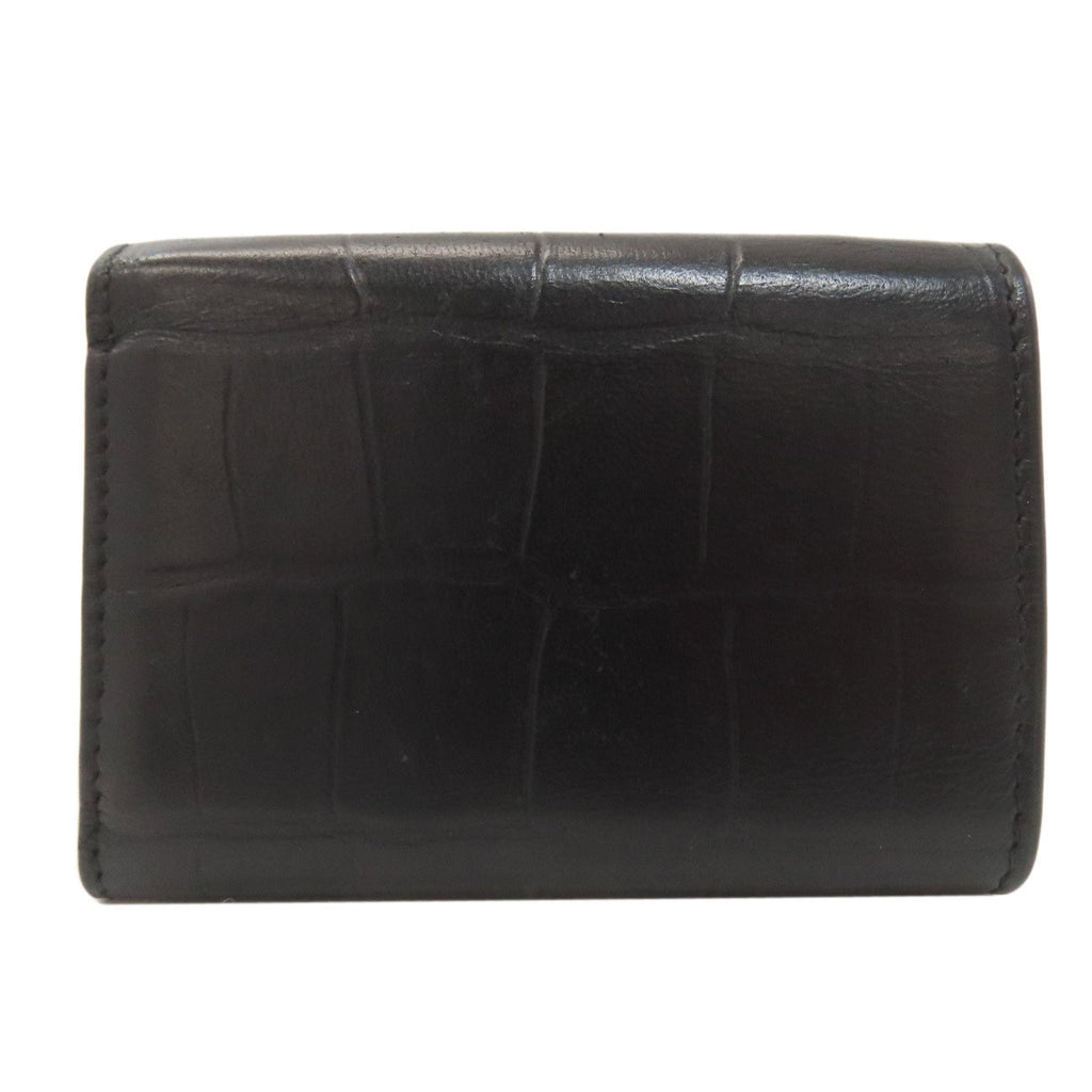 Balenciaga Compact Wallet Logo Bifold Leather Women's BALENCIAGA