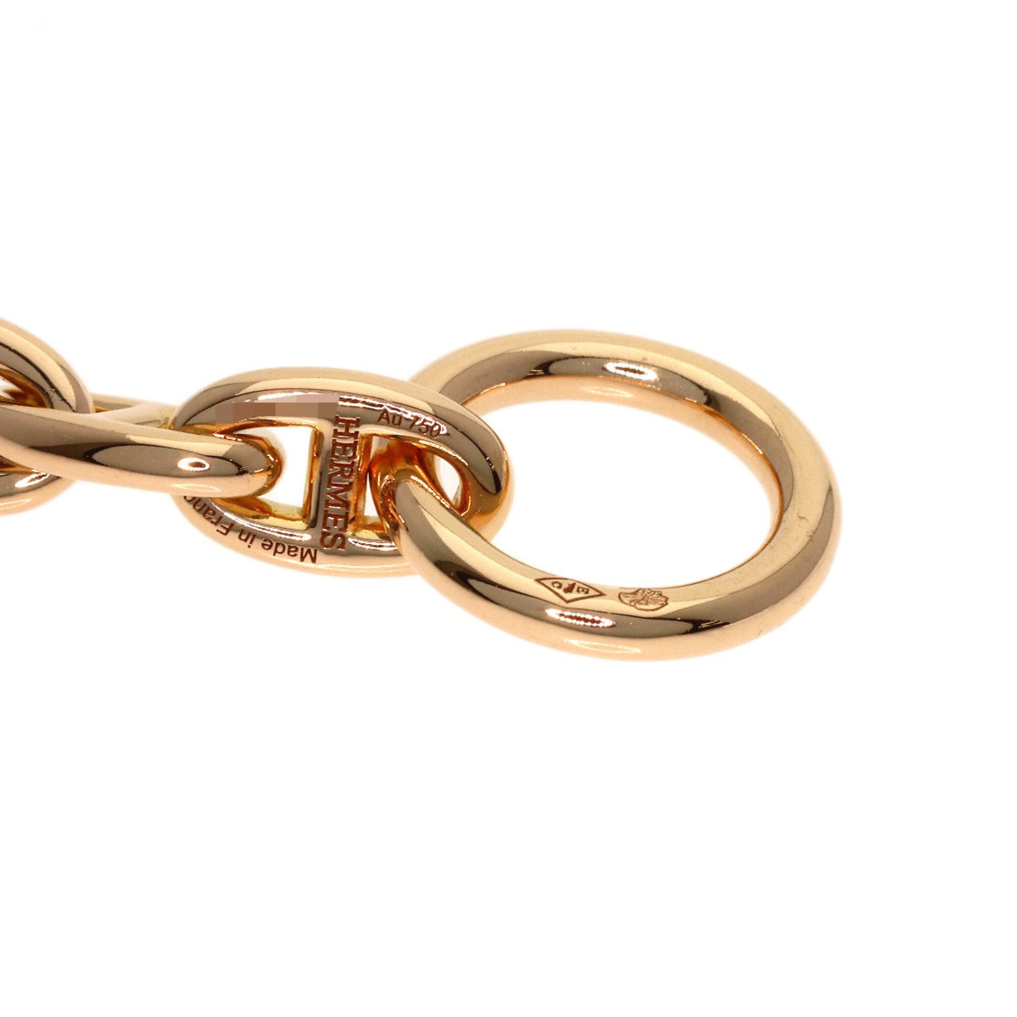Hermes Chaine d'Ancre TPM 26-link bracelet, 18K pink gold, women's — Like New
