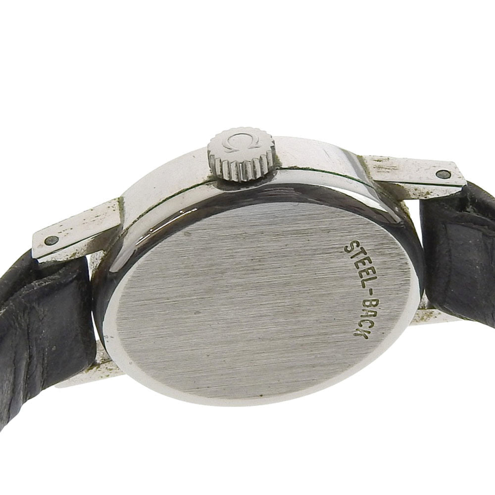 OMEGA Geneva Women's Watch, Caliber 485, Stainless Steel, Manual Winding, Analog Display, Silver Dial — Good