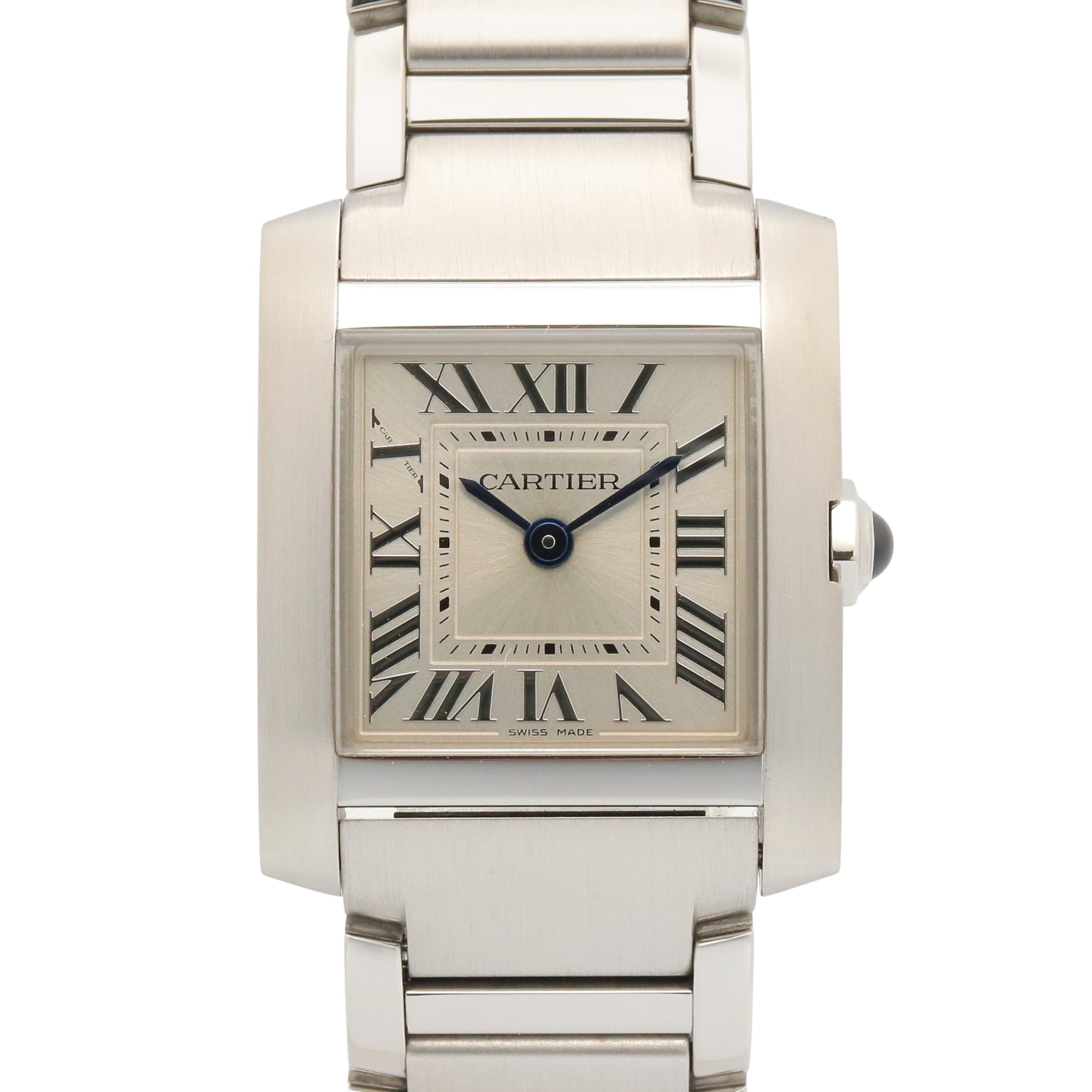 Cartier Tank Française SM Watch, Stainless Steel, Ladies, Silver Tone, WSTA0065 — Very Good