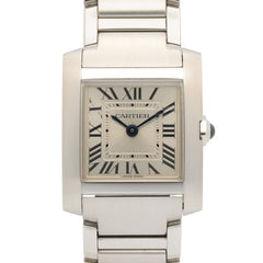 Cartier Tank Française SM Watch, Stainless Steel, Ladies, Silver Tone, WSTA0065 — Very Good