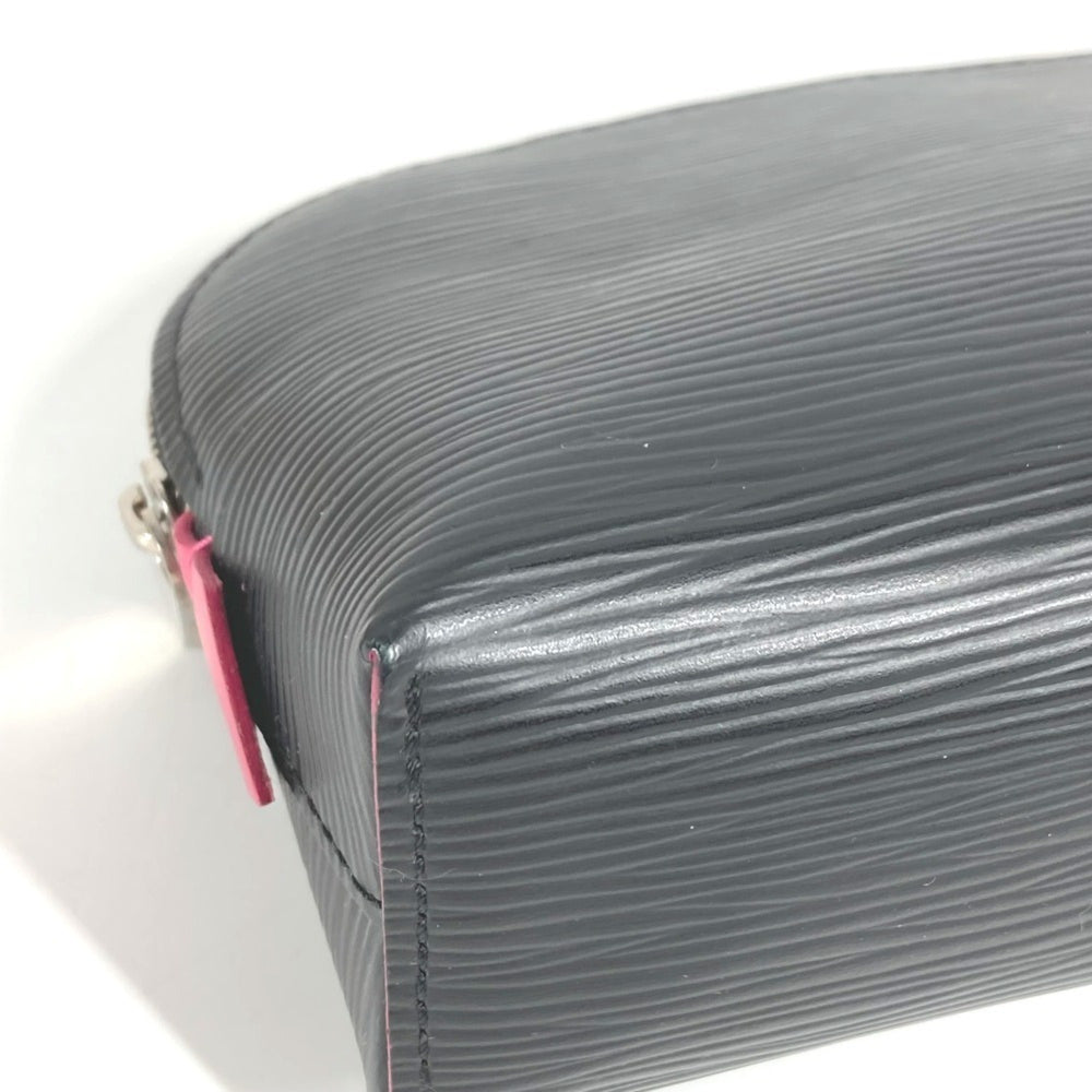 LOUIS VUITTON M67185 Epi Two-Tone Pochette Cosmetic Pouch/Makeup Pouch/Multi-Pouch/Cosmetic Pouch/Epi Leather/Men's/Women's/Noir/Black — Like New