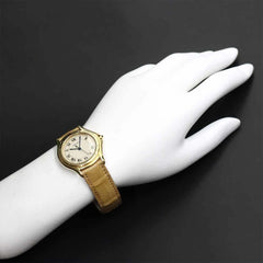 Cartier Santos Cougar LM W3500453 Boys' Watch, Date, Ivory, 18K Yellow Gold, Quartz Watch — Very Good