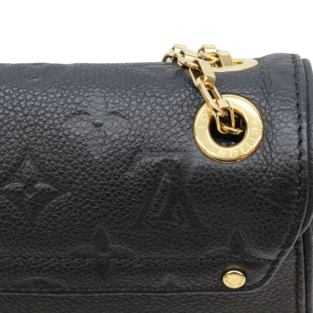 LOUIS VUITTON M48931 Empreinte Black Saint Germain PM Shoulder Bag, with Gold Hardware, Women's — Like New