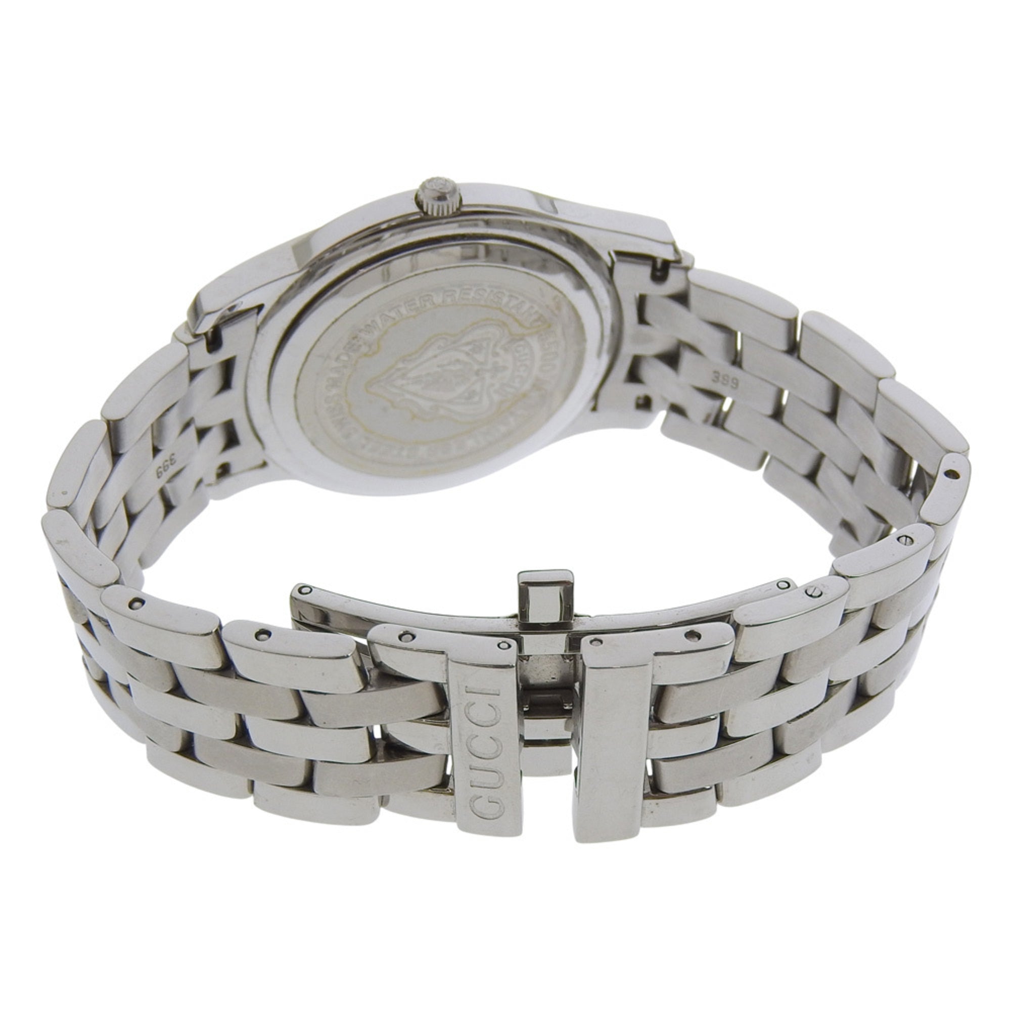 Gucci 5500M Stainless Steel Black Quartz Analog Watch with Dial for Women — Good