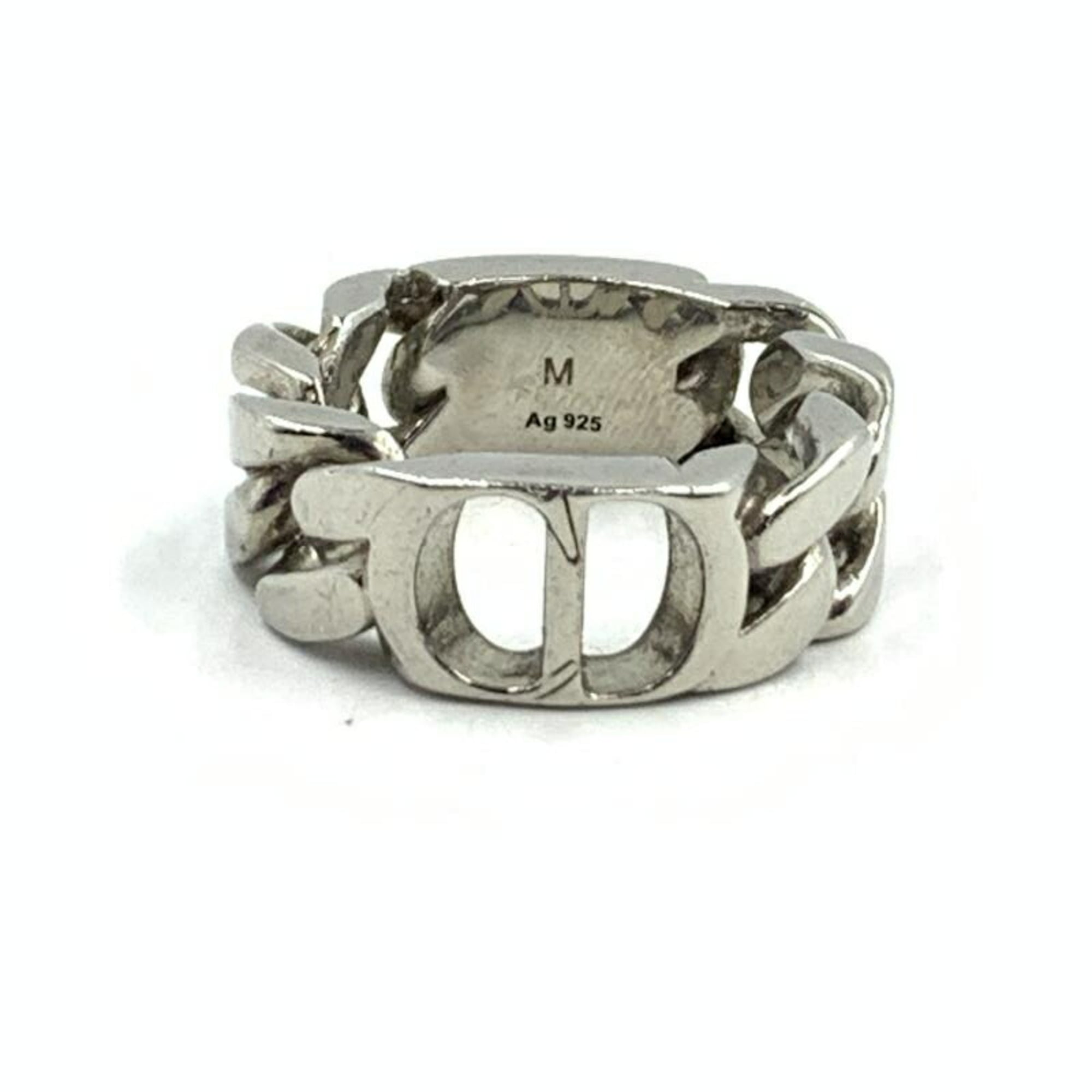 Christian Dior Icon Chain Ring, Silver 925,