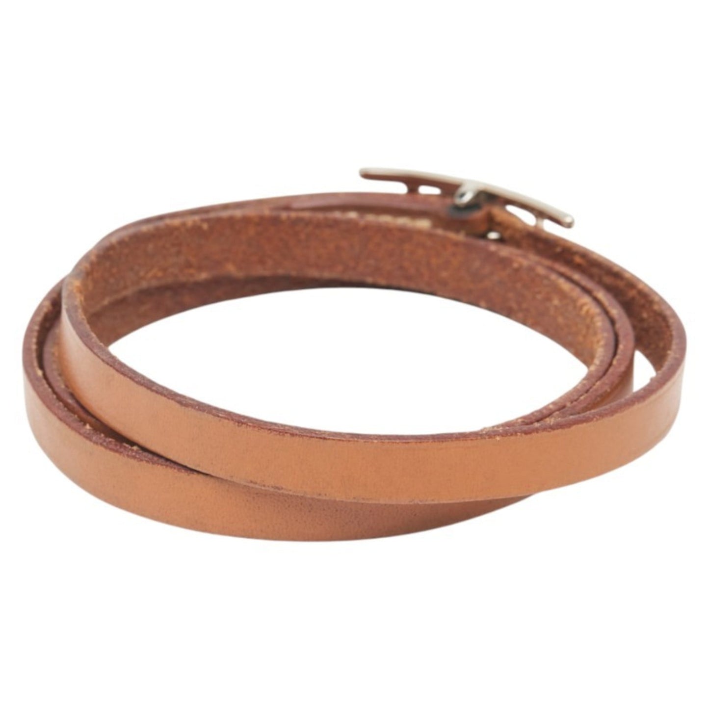 Hermes Api 3 Bracelet, 3-Row Brown Leather, Women's, HERMES