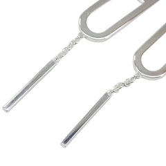 HERMES Ever Chaine d'Ancre Earrings for Women, Ag925, MO1036 — Like New
