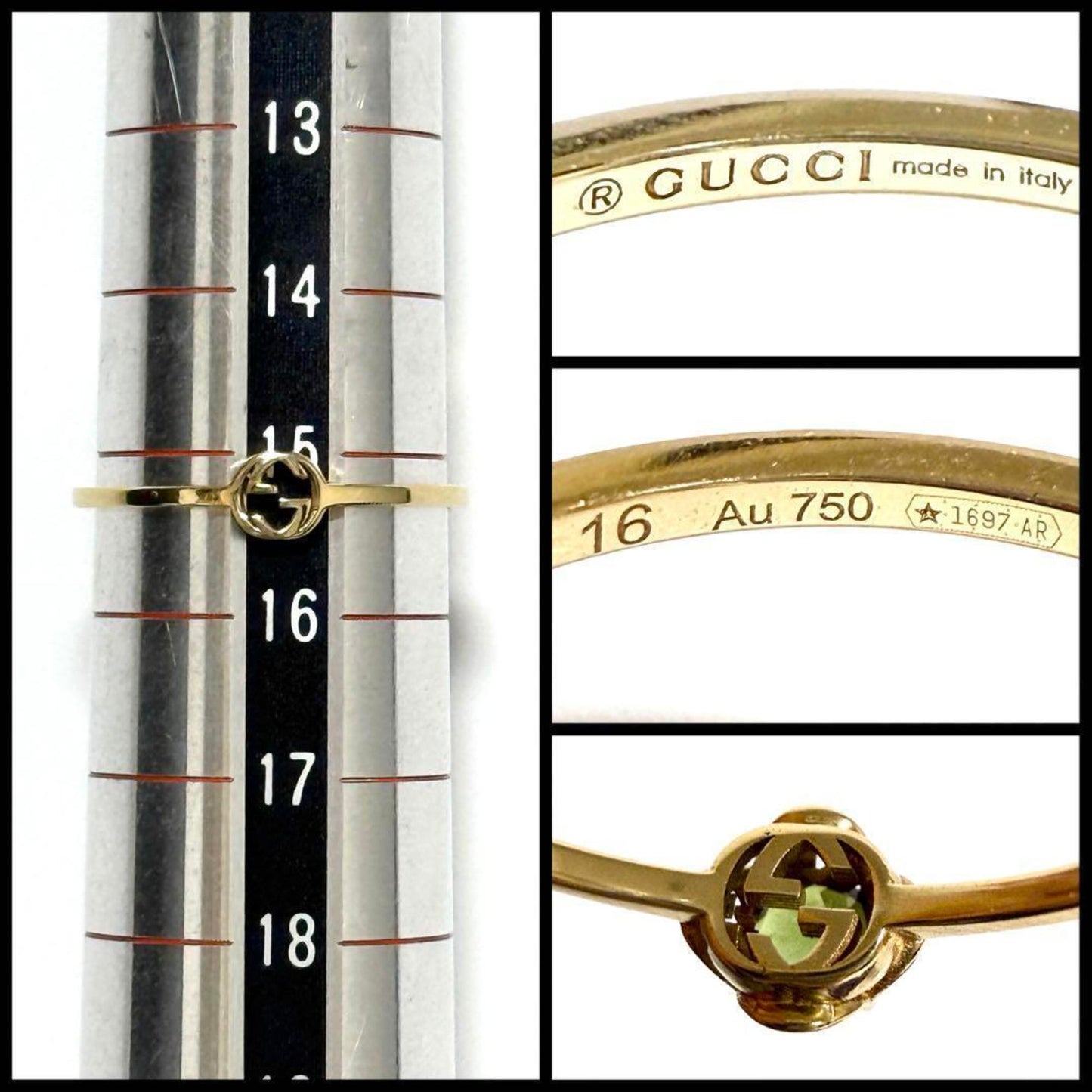 GUCCI Women's Interlocking G Ring K18