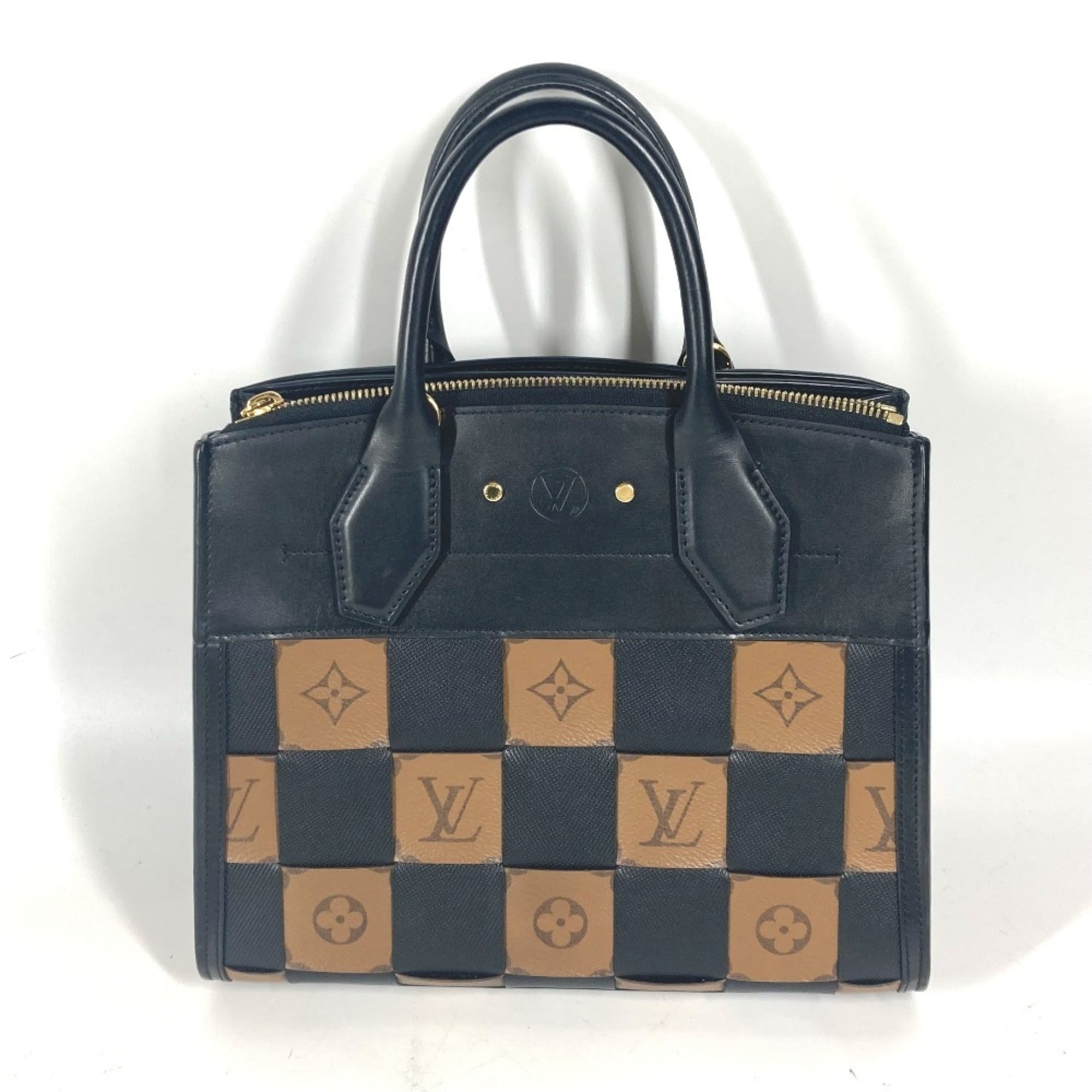 LOUIS VUITTON M53252 Monogram Reverse City Steamer PM Bag Handbag Shoulder Leather Women's Brown G-241125-20 — Like New
