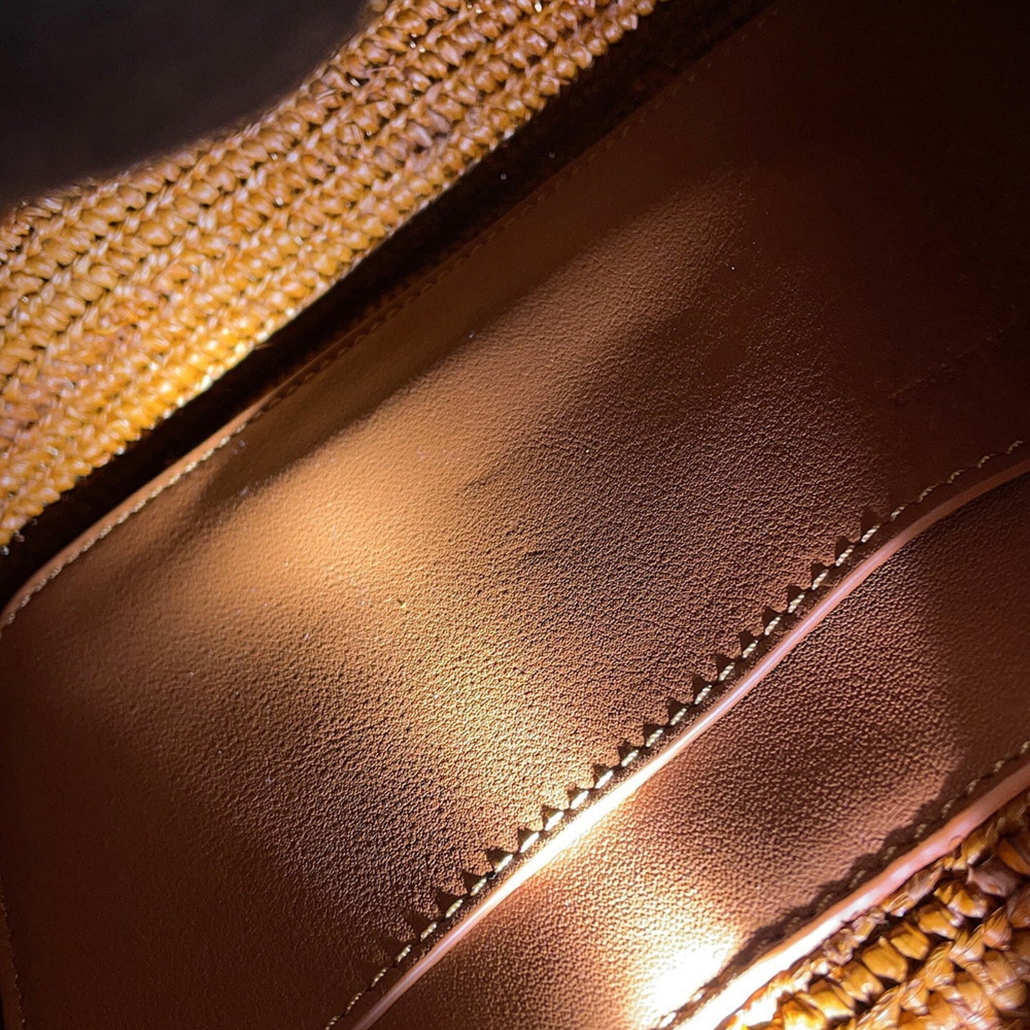 Loewe Ora Bag Medium Raffia Shoulder AP22P22X02 LOEWE 2-way Brown