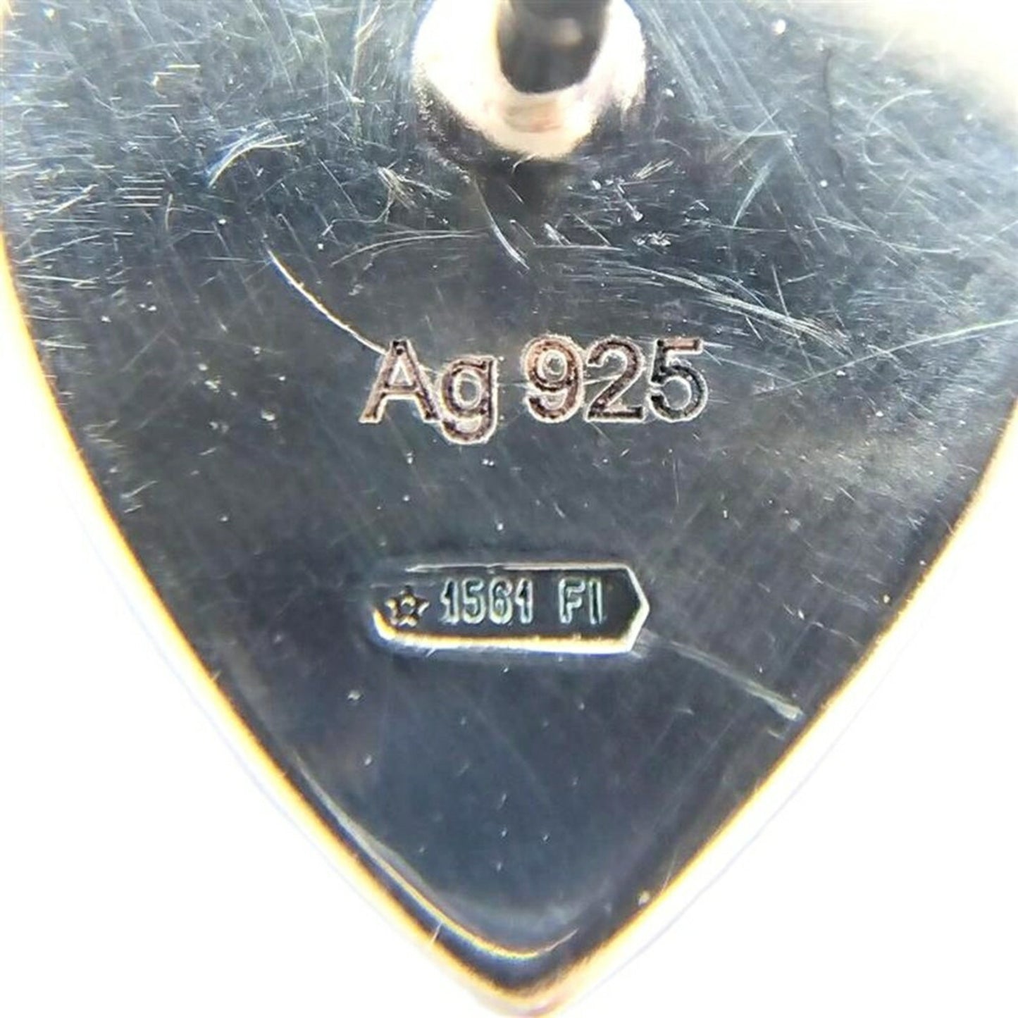 GUCCI Heart Shape Earrings SV925 Silver