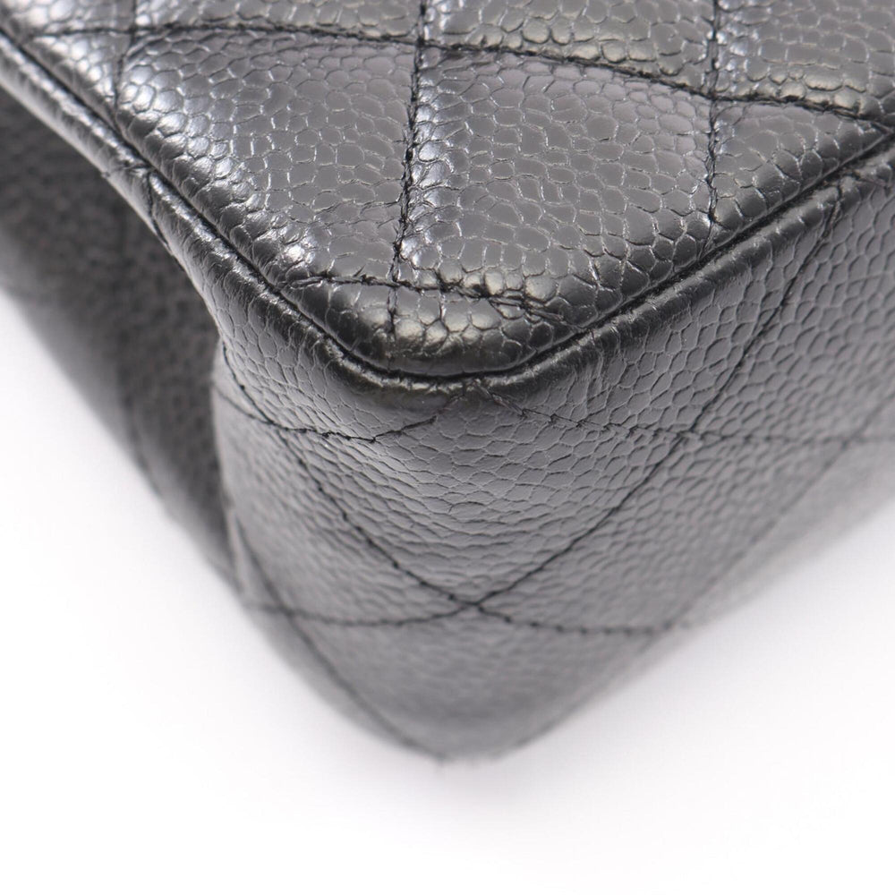 Chanel Matelassé Double Flap Shoulder Bag/Handbag, Caviar Leather (Grained Calfskin), Women's, Black, A01113 — New - Store Return