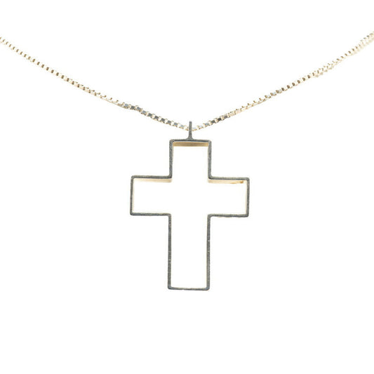 Gucci Open Cross Necklace in 925 Sterling Silver for Women