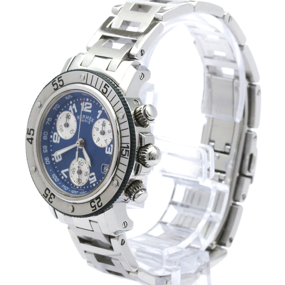 HERMES Clipper Diver Chronograph Quartz Ladies Watch CL2.317 Polished — Very Good