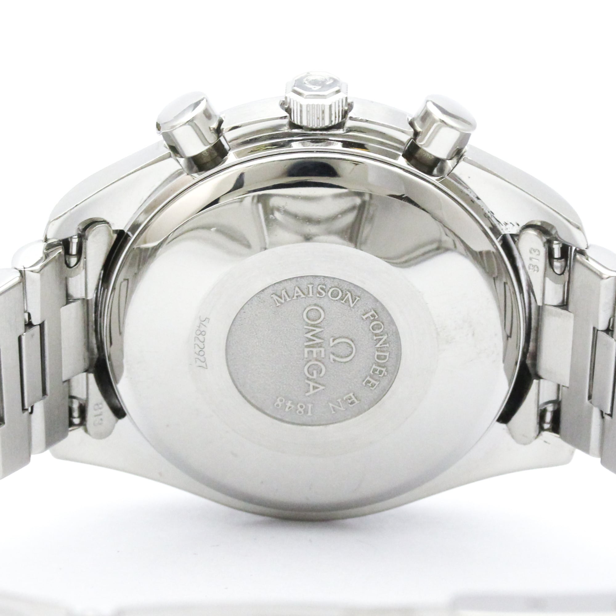 OMEGA Speedmaster Triple Date Steel Automatic Watch 3521.80 Polished — Very Good