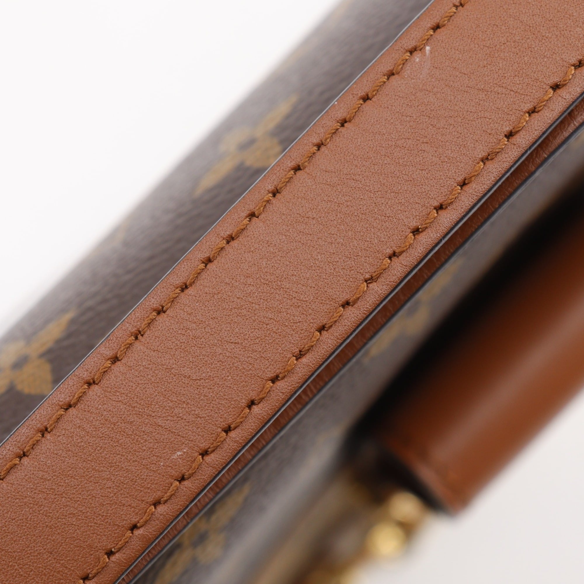 Louis Vuitton Dauphine MM Shoulder Bag, Monogram Reverse, M45958, Canvas, Brown, 2-way, Magnetic Closure, Women's — Like New