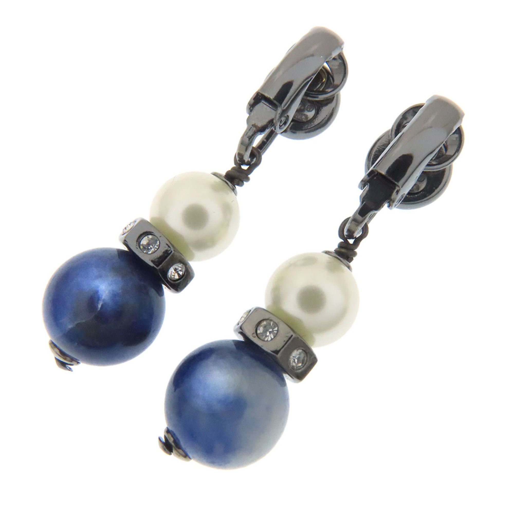CHANEL Coco Mark Pearl and Stone Earrings in Metal for Women