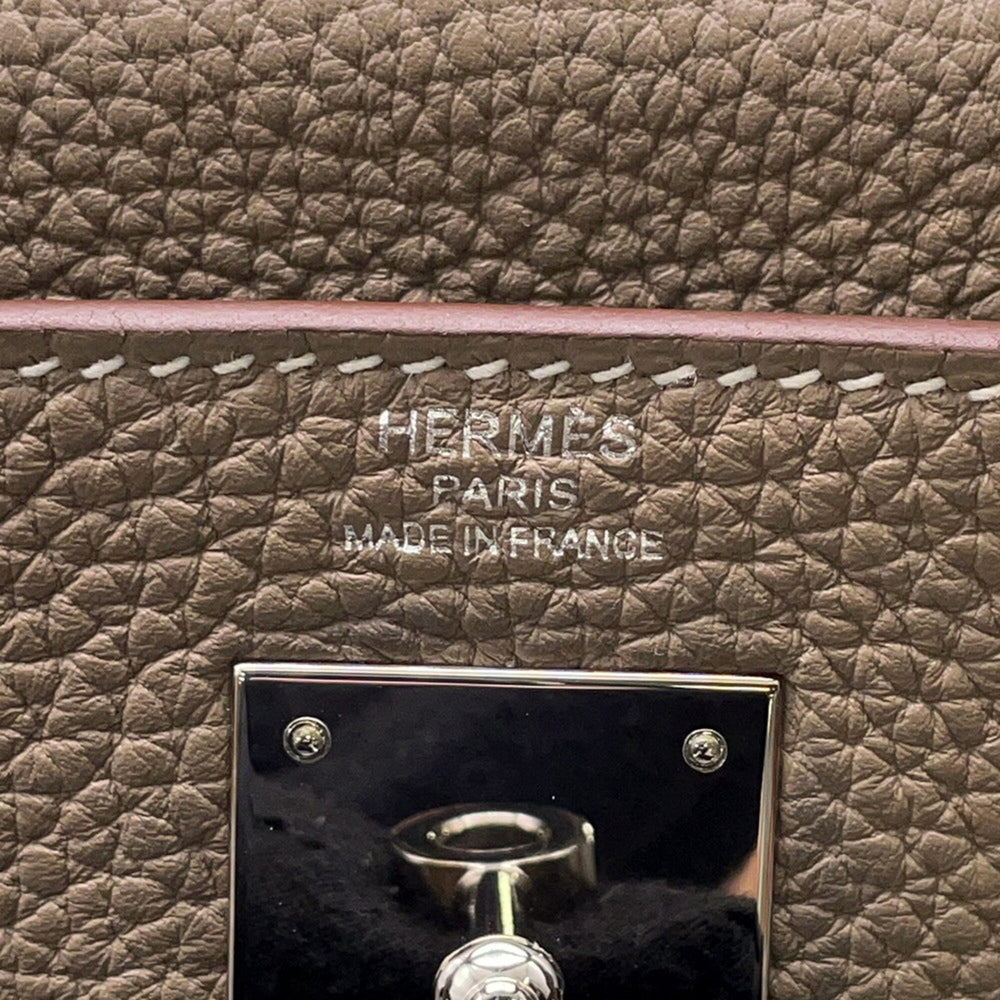 Hermes Kelly 28 Handbag, Inner Stitching, Etoupe Togo Leather, Z Stamp, 2-Way Shoulder Bag. Kelly, Women's Handbag. HERMES — Like New