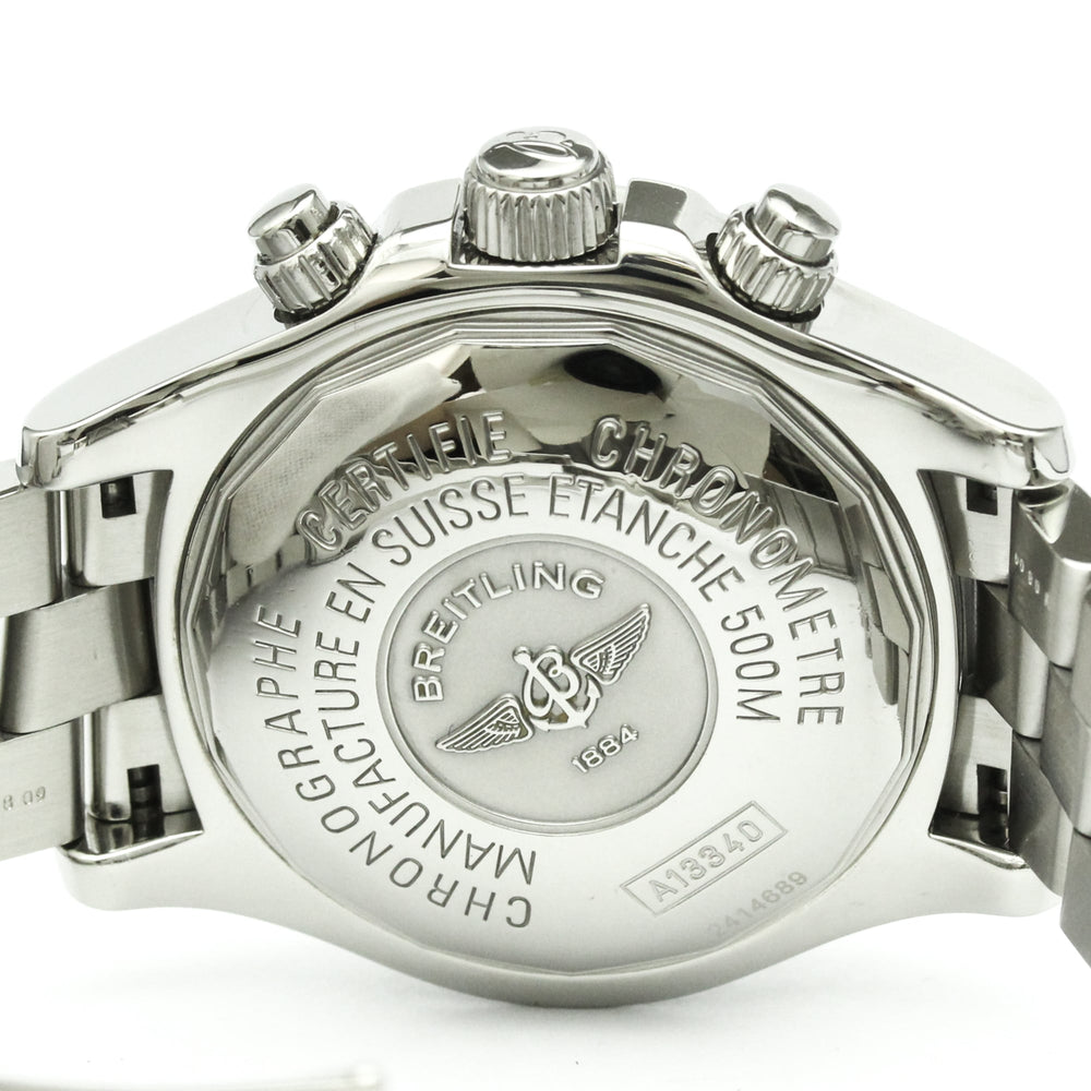 BREITLING Chrono Super Ocean Steel Automatic Mens Watch A13340 Polished — Very Good