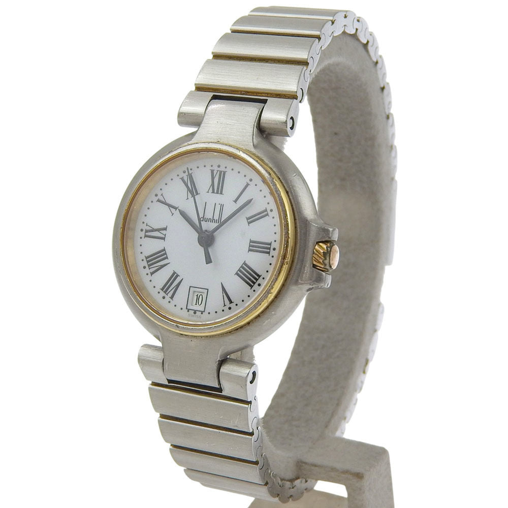 Dunhill Women's Stainless Steel Quartz Watch with Analog Display and White Dial — Good