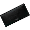 Saint Laurent Bi-fold Long Wallet f-22675 Black TGN556297 0920 Leather SAINT LAURENT PARIS Grain YSL Women's Men's
