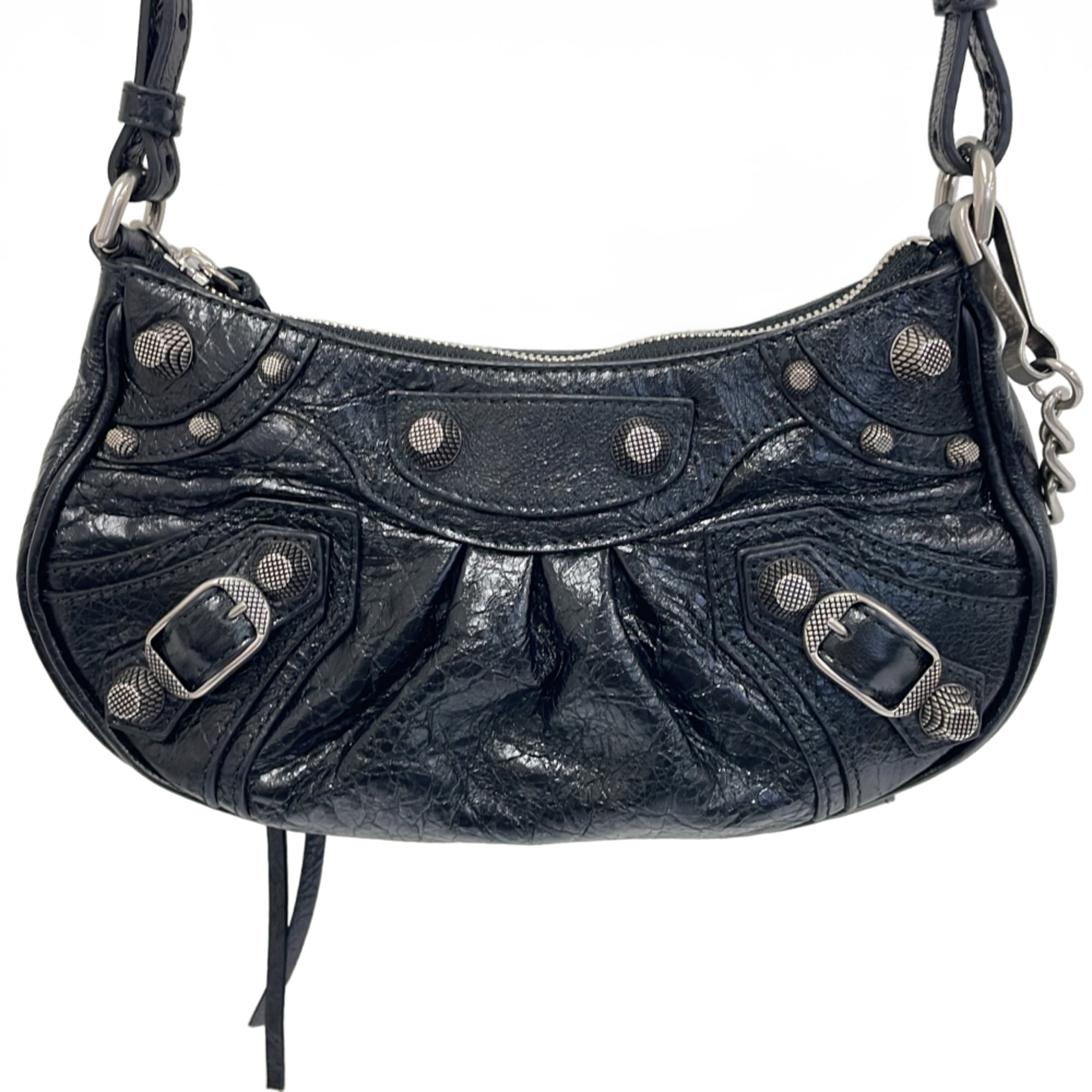 BALENCIAGA Le Cagoule Mini 2-way Chain Shoulder Bag 695814 Black Women's — Like New
