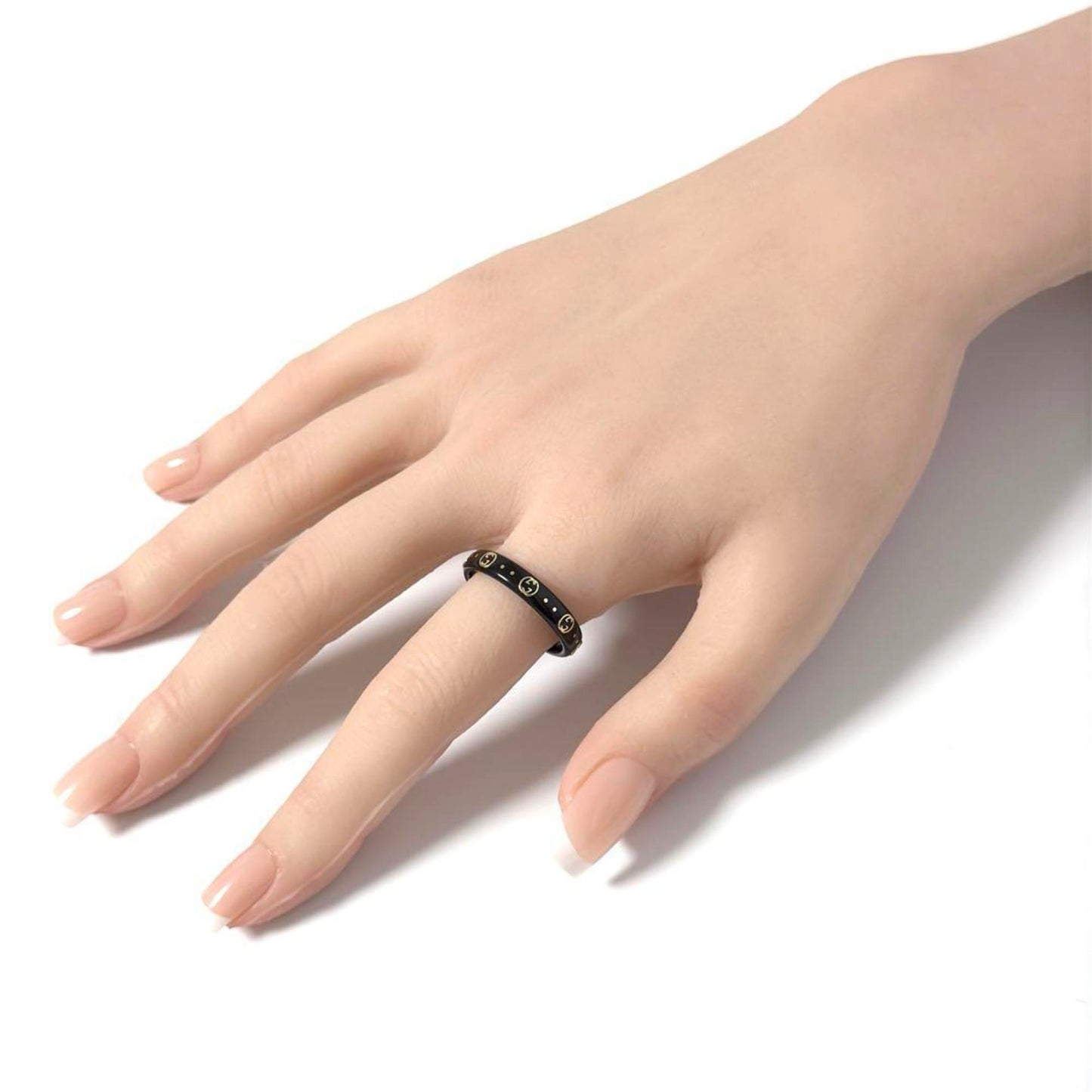 Gucci Men's Ring K18 Interlocking G Icon