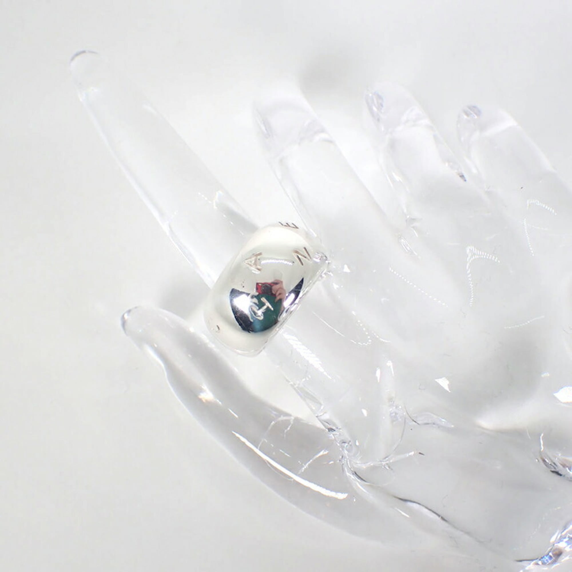 CHANEL 925 Wide Ring, Size 13.5 — Like New