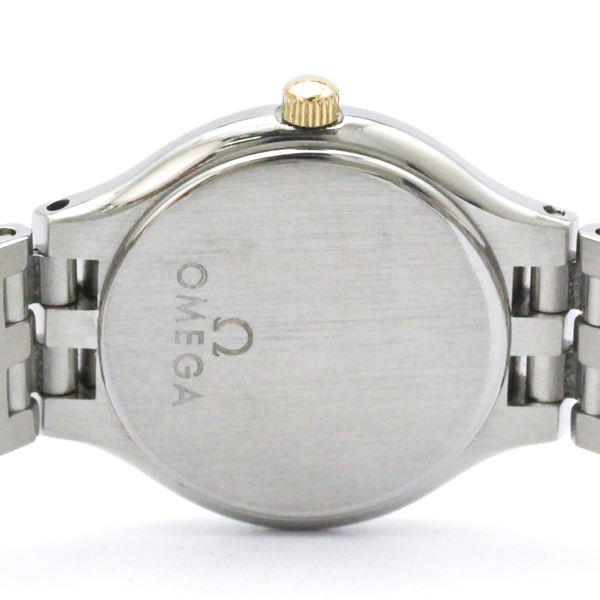 OMEGA De Ville Symbol K18 Gold Stainless Steel Ladies Watch 595.0101 — Very Good