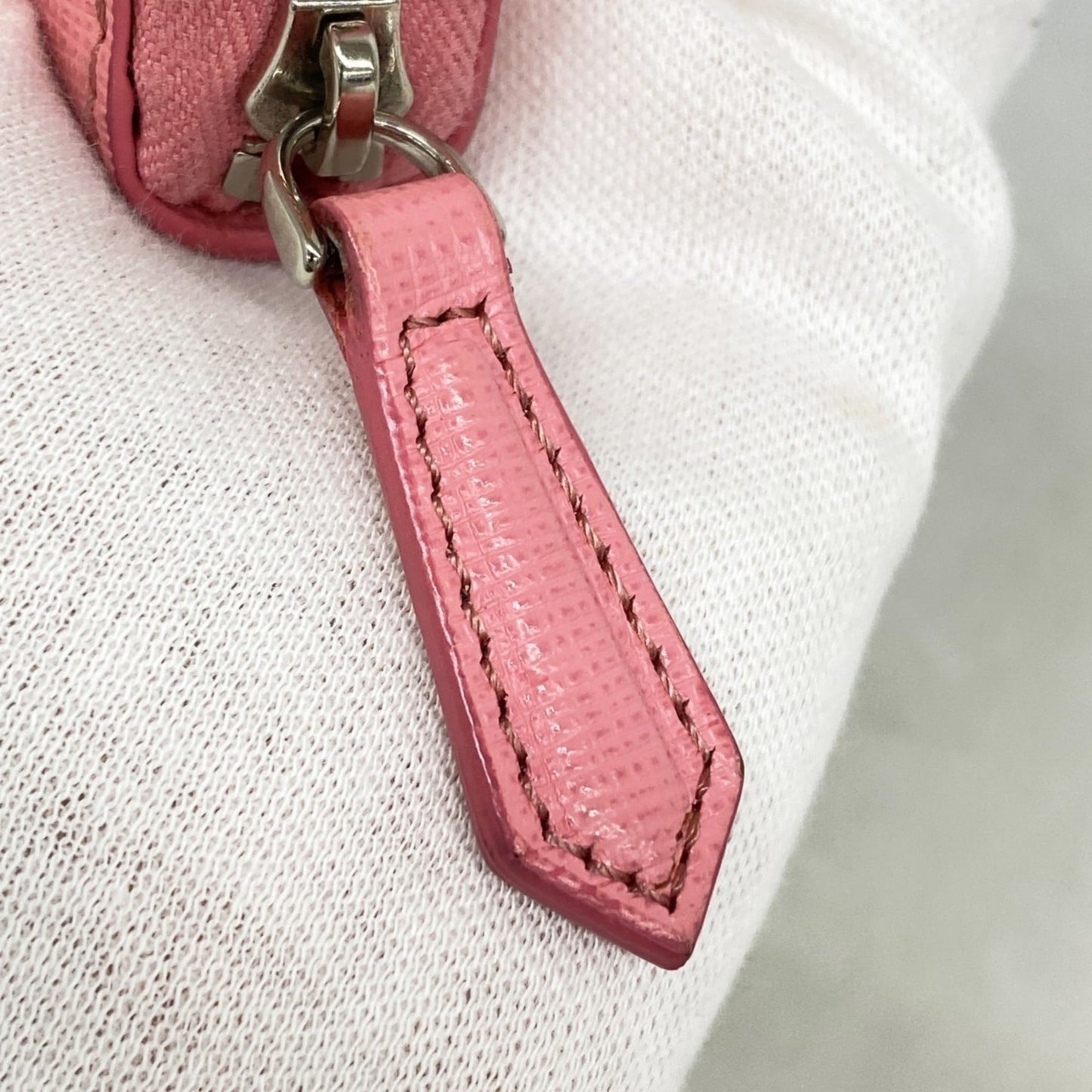 Fendi Monster Leather Wallet/Coin Case, Pink, Women's