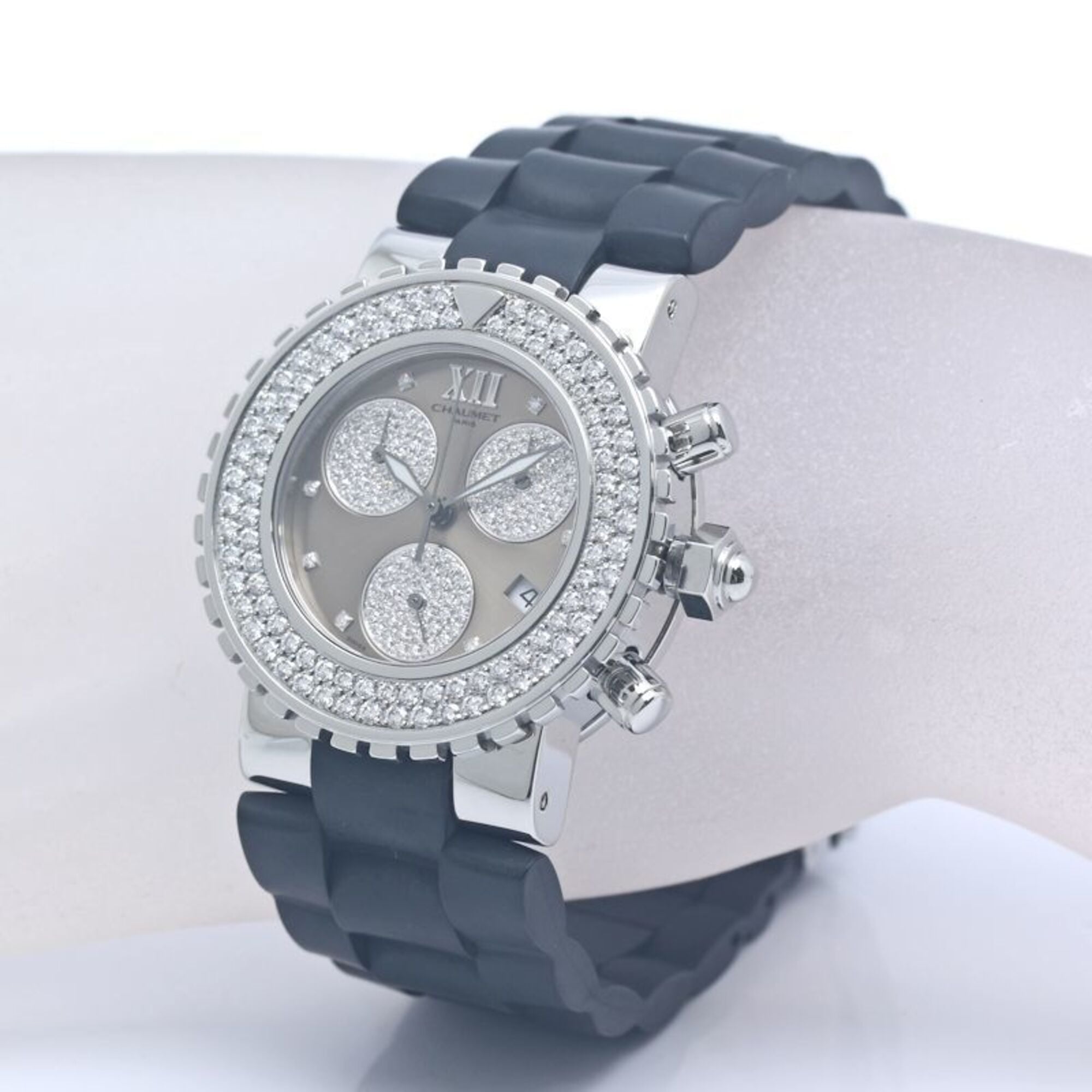 Chaumet Class One LM Chronograph Diamond W06247-17A Men's Watch 40387 — Very Good