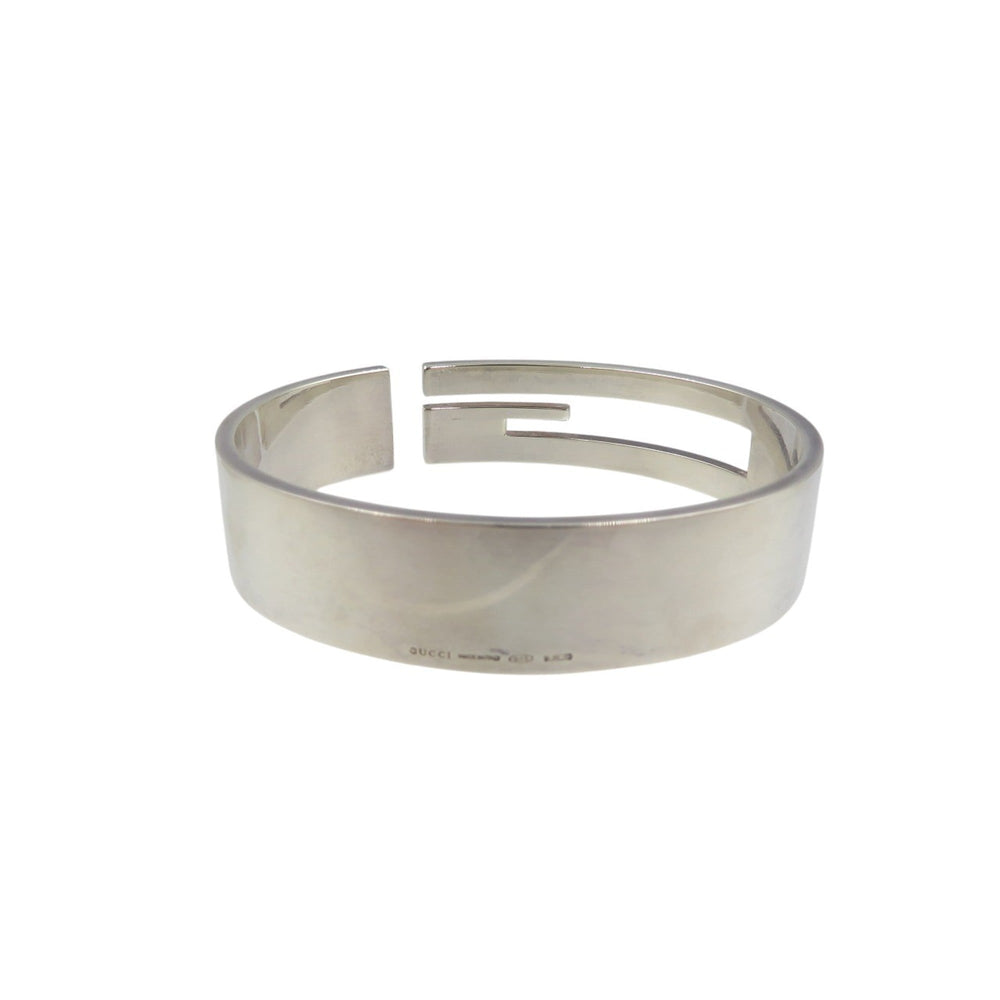 Like new Gucci G Cutout Sterling Silver Bangle 0976GUCCI — Like New