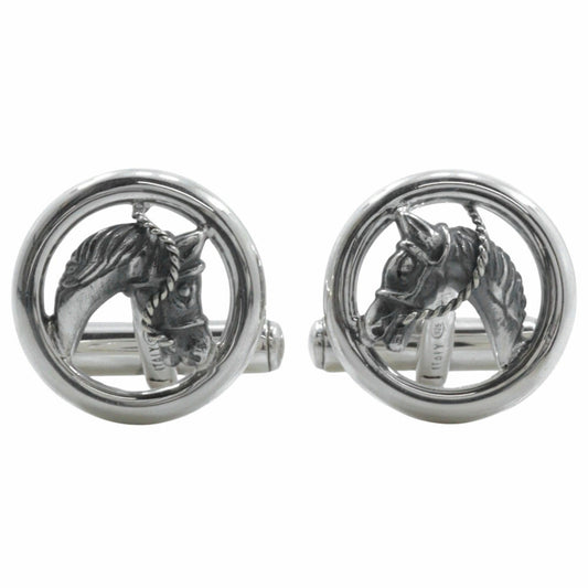 Gucci Horse Motif Cufflinks in Silver 925 for Men