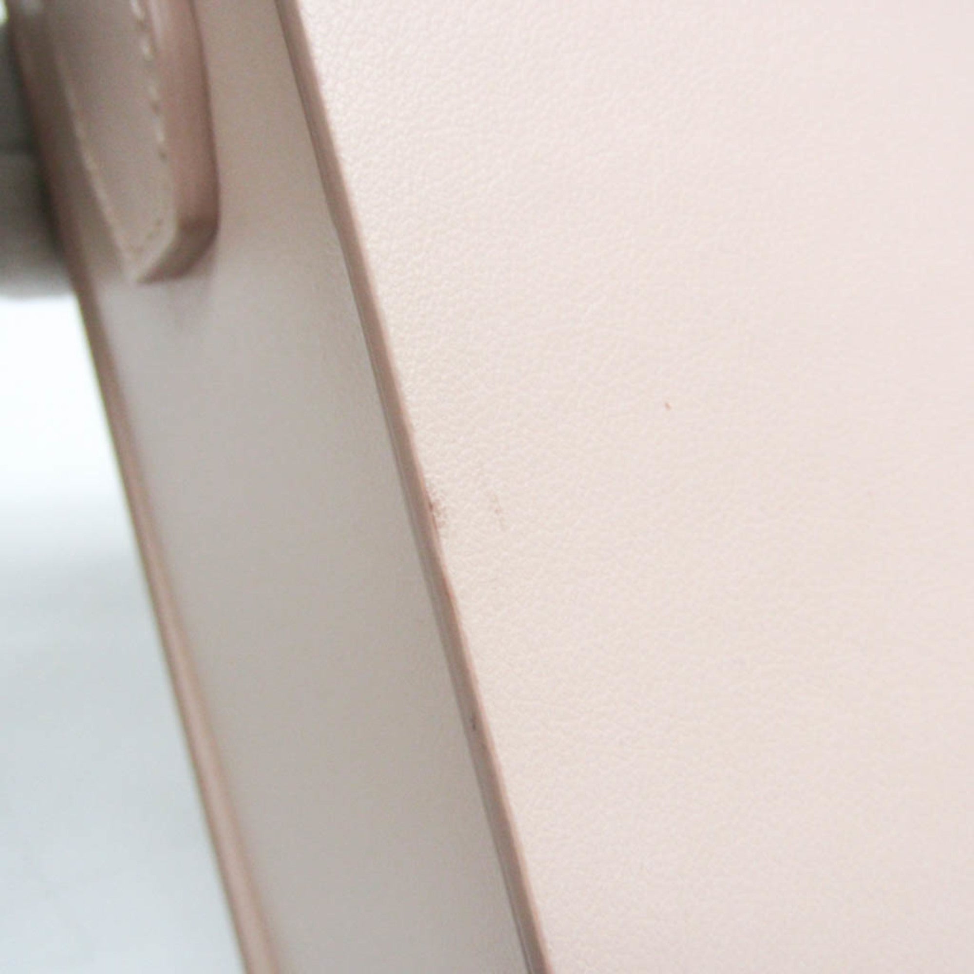 Fendi Box 8BT339 Women's Leather Shoulder Bag Pink