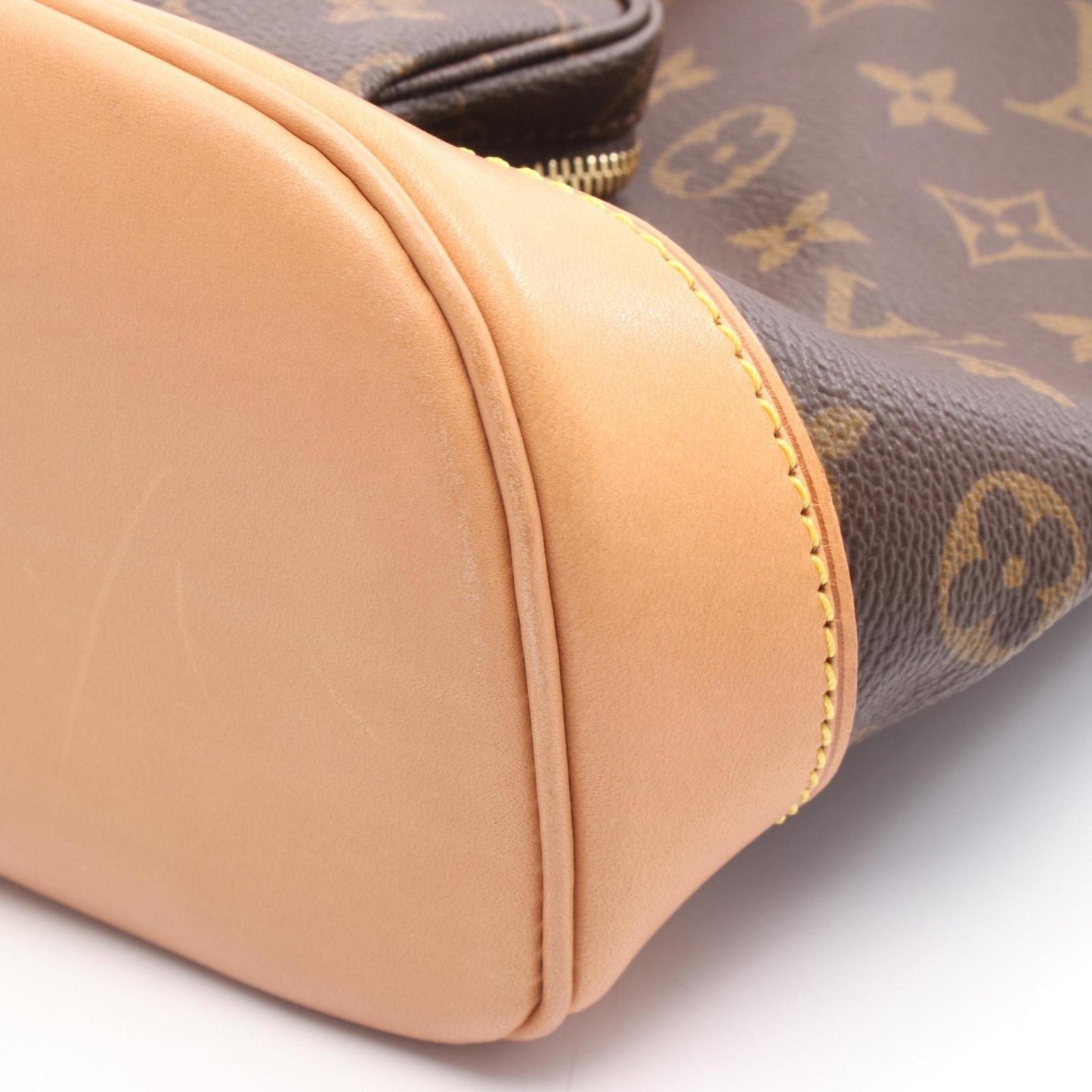 Louis Vuitton Montsouris MM Monogram Backpack, Coated Canvas and Leather, Brown, M51136, Women's