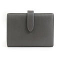 CELINE Bi-fold wallet Medium strap Leather Grey Women's h30542