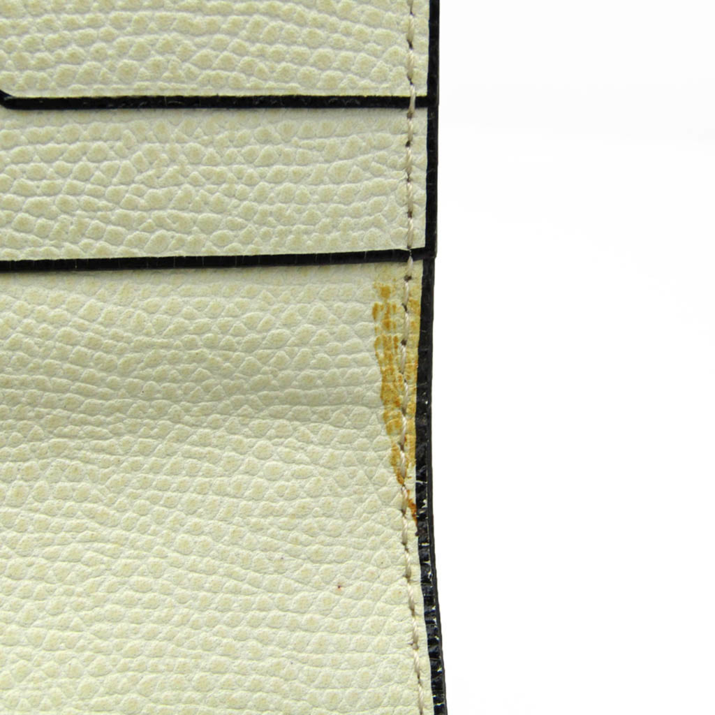 Valextra Removable 12 Card Holder V9L15 Men,Women Leather Long Wallet (bi-fold) Cream