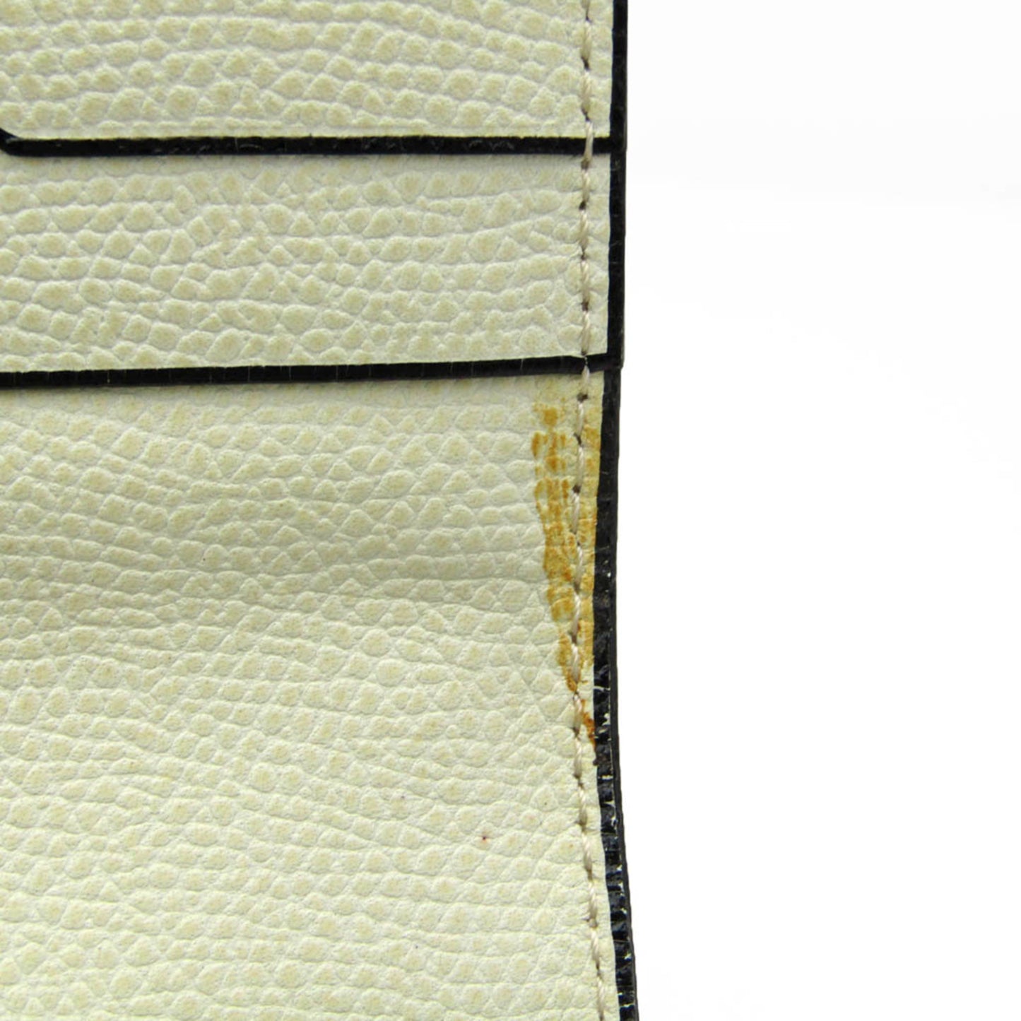 Valextra Removable 12 Card Holder V9L15 Men,Women Leather Long Wallet (bi-fold) Cream