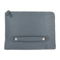 FENDI Fendi Selleria clutch bag 7M0225 leather blue gray second handbag