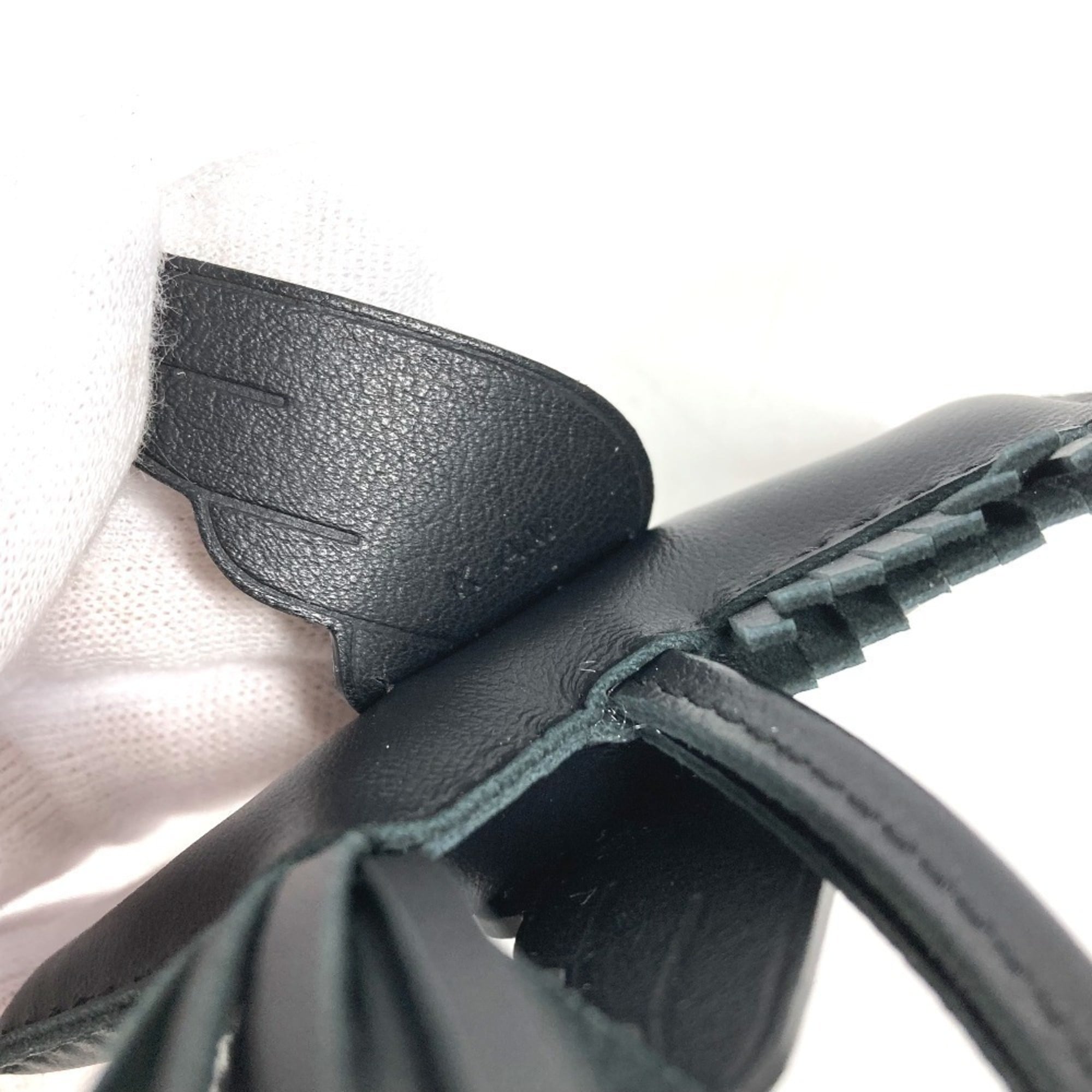 HERMES Hermes Horse Keychain Cheval Rodeo Pegasus PM Accessory Bag Charm So Black All Agneau Milo Men's Women's Like New — Like New