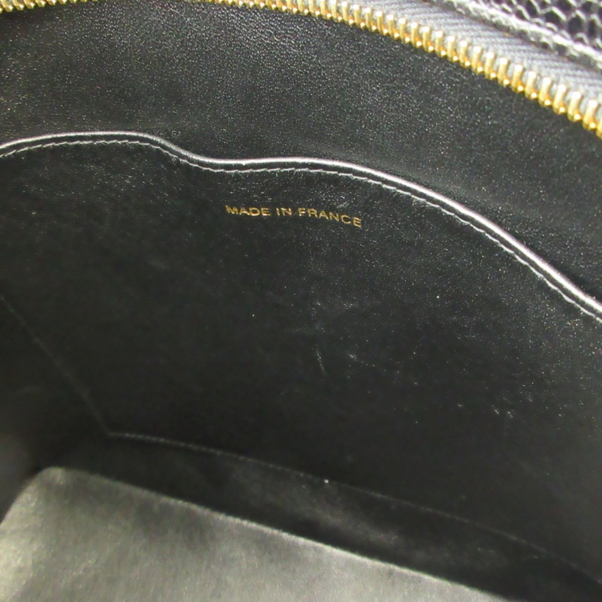 CHANEL Chanel Caviar Skin Matelassé Coco Mark Leather Reissue Tote Handbag A01804 Black Women's — Like New