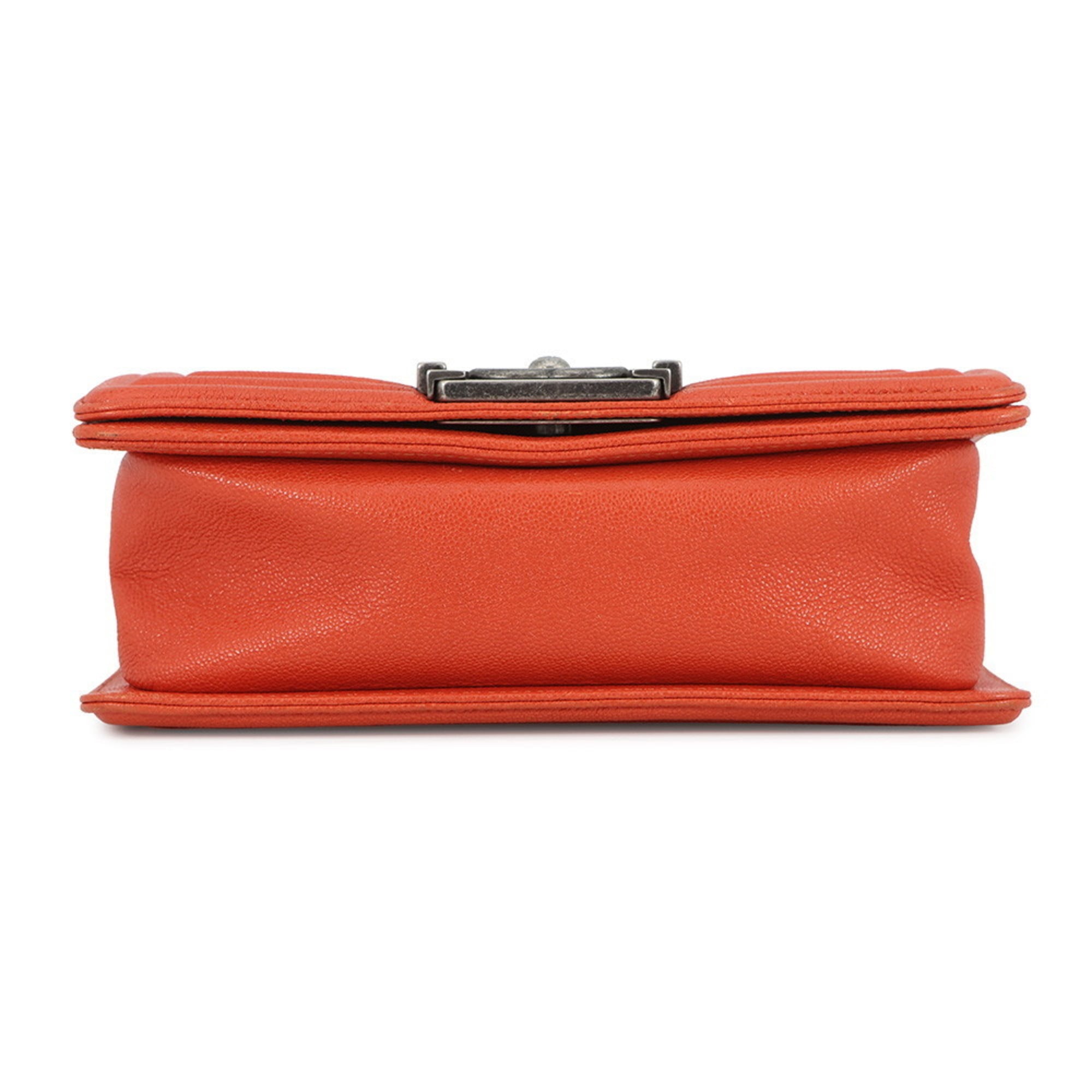 Chanel Chain Shoulder Bag Boy Small Matelasse Coco Mark Caviar Skin A67085 CHANEL