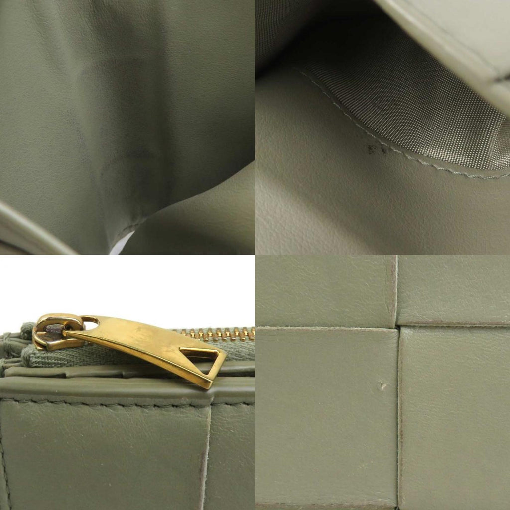 Bottega Veneta Cassette Leather Bi-fold Wallet, Green, Unisex, r10978k