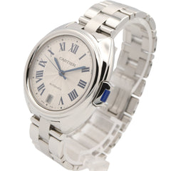 Cartier Cle de watch, stainless steel, men's, silver tone, WSCL0006 — Very Good