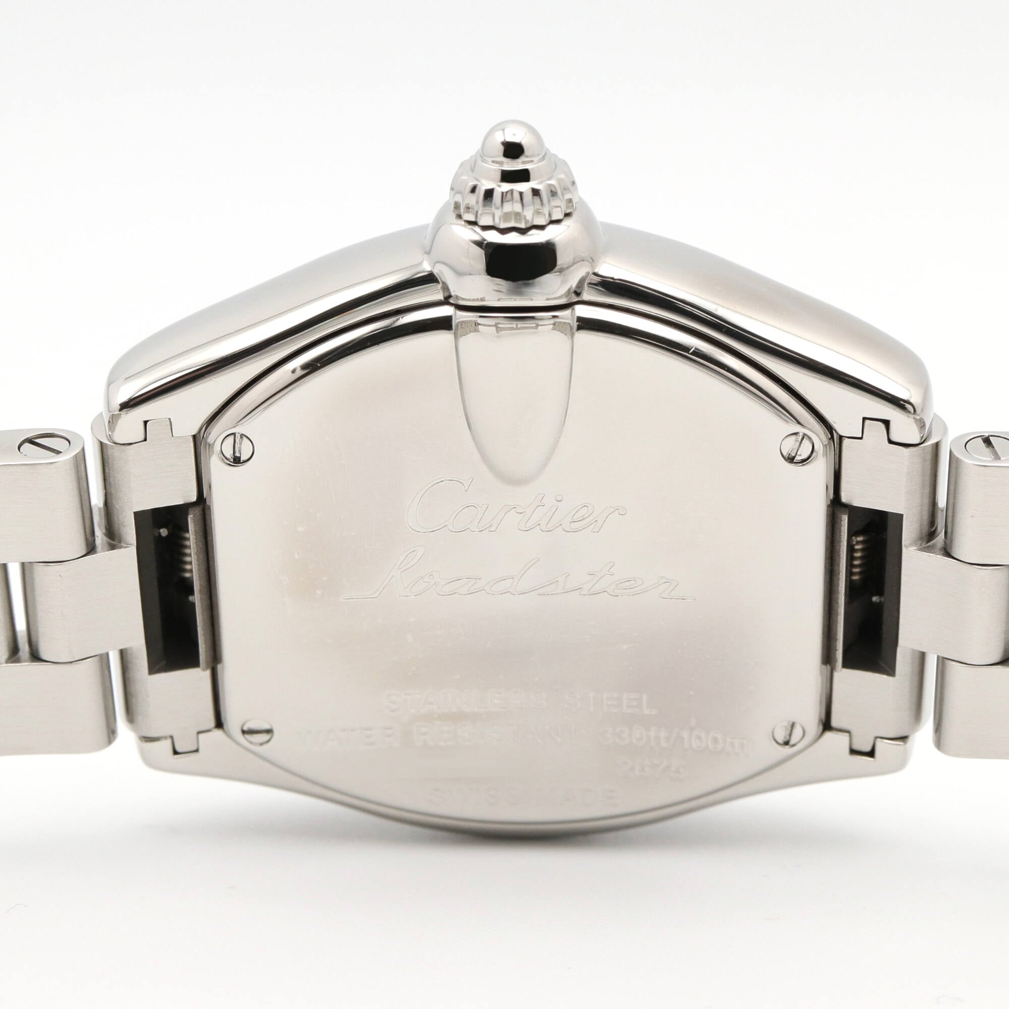 Cartier Roadster SM Watch, Stainless Steel, Ladies, Silver Tone, W62016V3 — Very Good