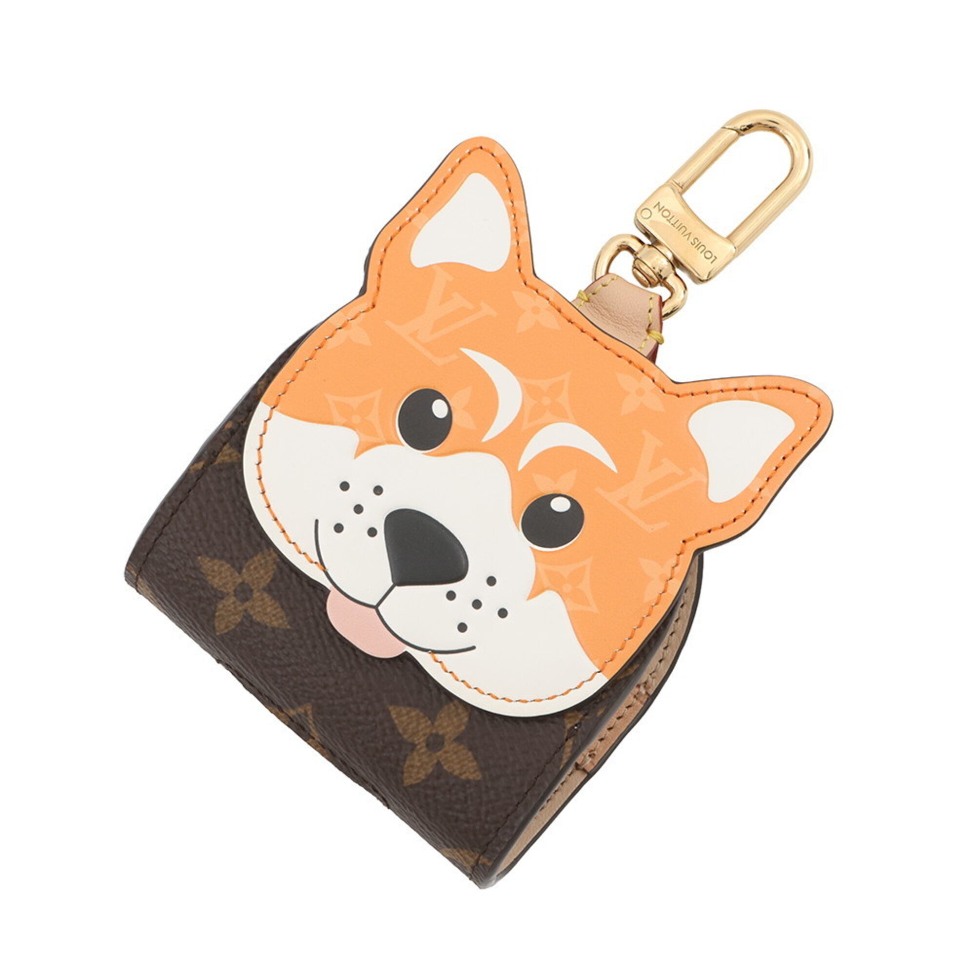 Louis Vuitton Accessory Bag Charm Monogram Dog Handbag Holder Shiba GI1260 Keychain Motif Inu LOUIS VUITTON — Like New