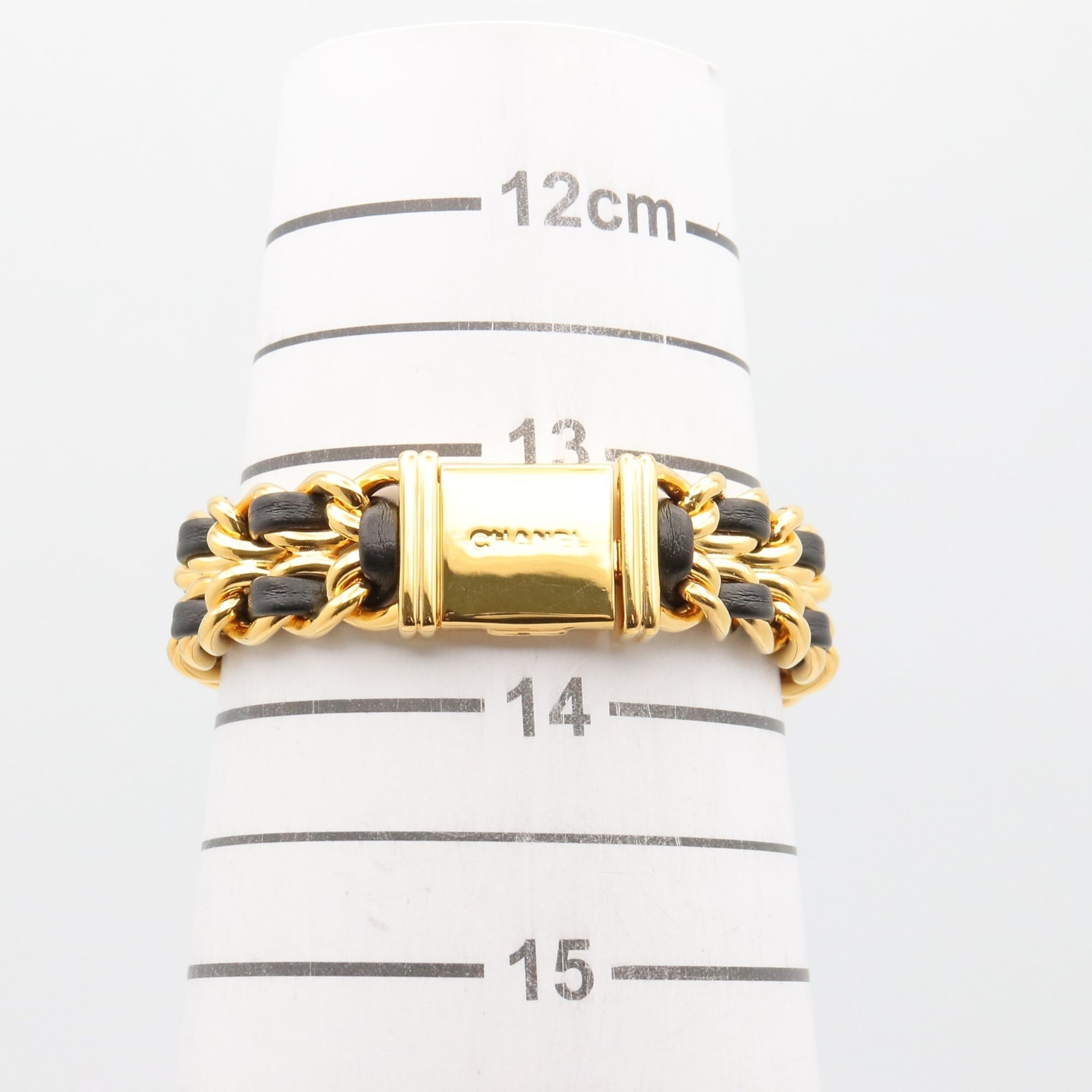 Chanel CHANEL Première S Watch, Gold Plated (GP), Leather Strap, Women's, Black, H0001 — Very Good